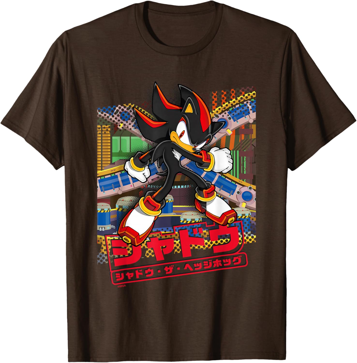 Sonic the Hedgehog Shadow T-Shirt Japanese Logo Fun Graphic Tee - 13