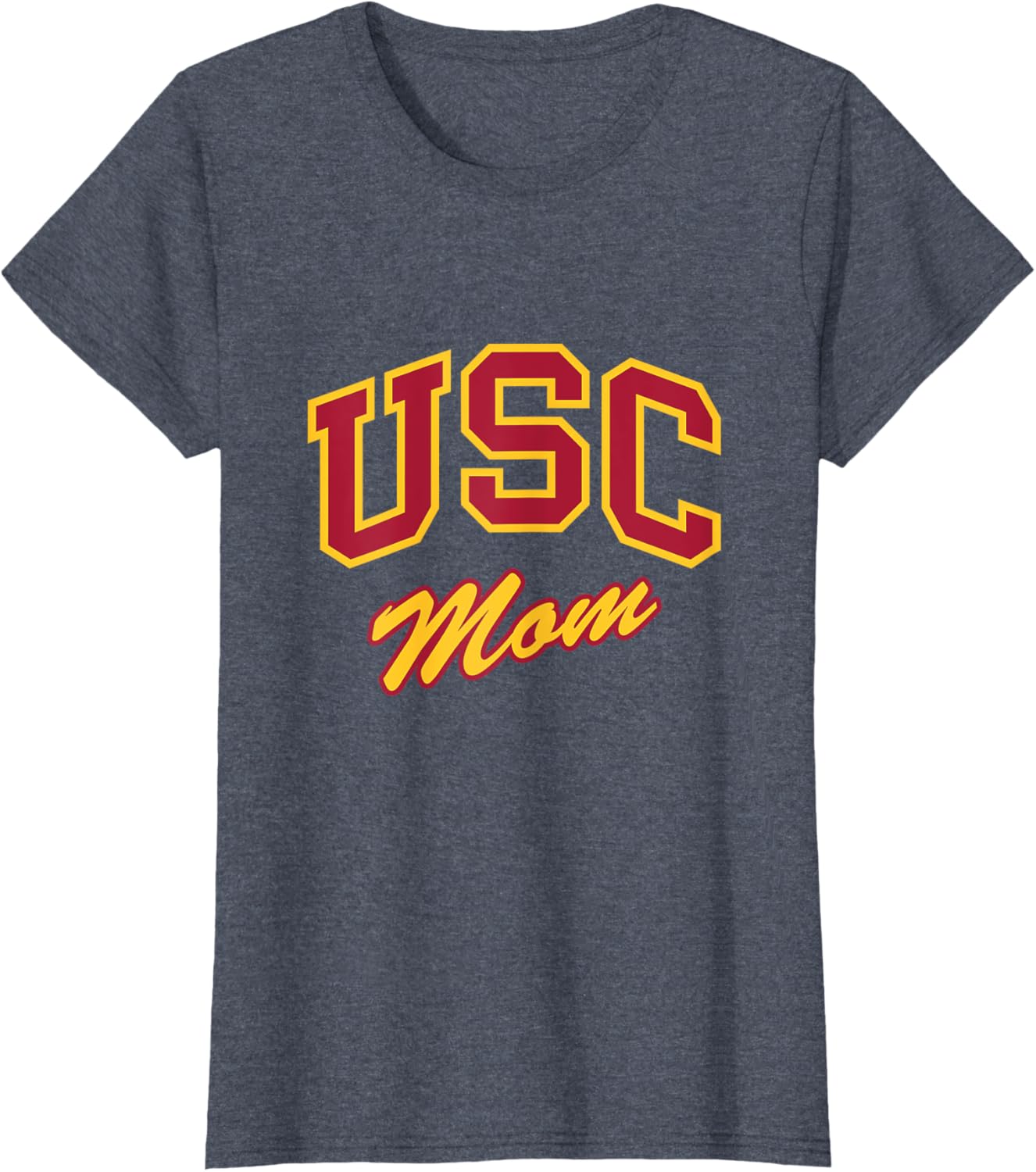 USC Mom Retro Script T-Shirt Perfect for Sports and Outdoor Activities - 17