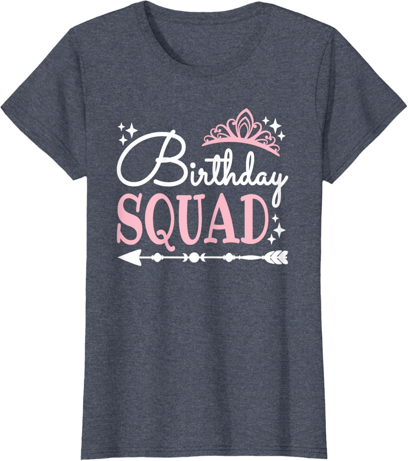 Funny Birthday Squad Bday Queen T-Shirt for Women and Girls - 4