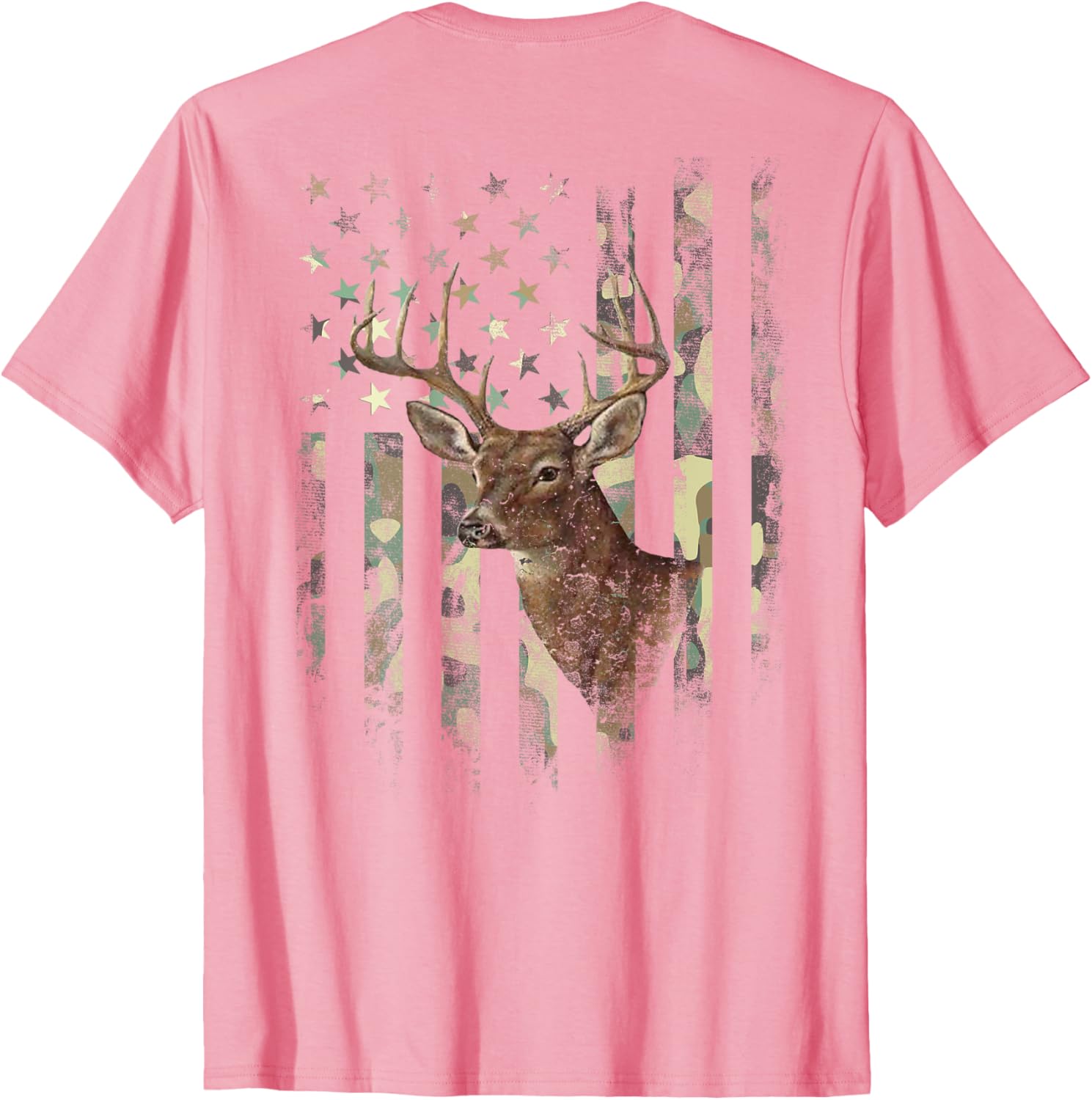 American Flag Deer Hunting Camo T-Shirt for Men, Women, and Kids - 9