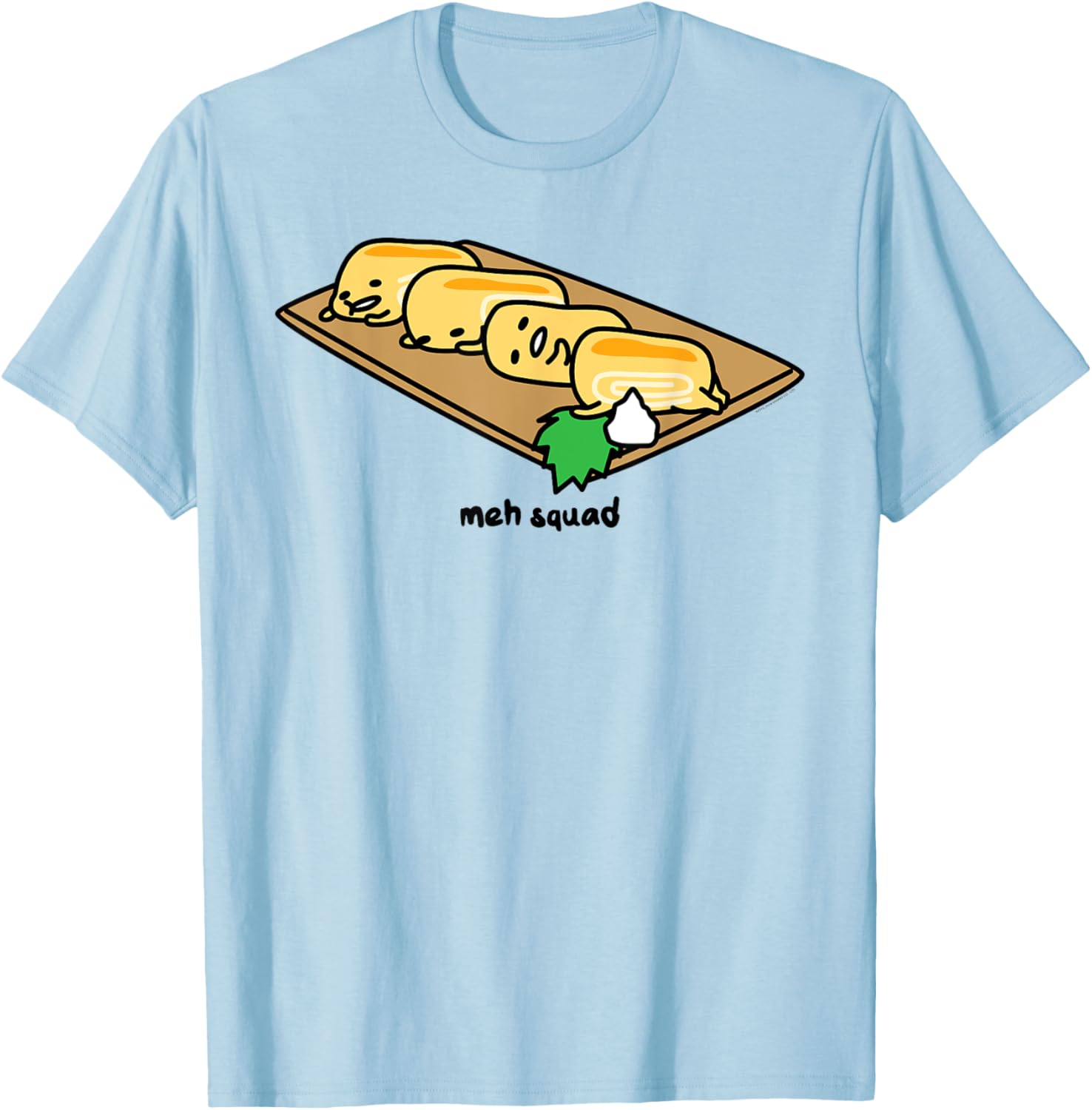 Gudetama Lazy Egg Sushi Tamagoyaki T-Shirt for Fun and Comfort - 20