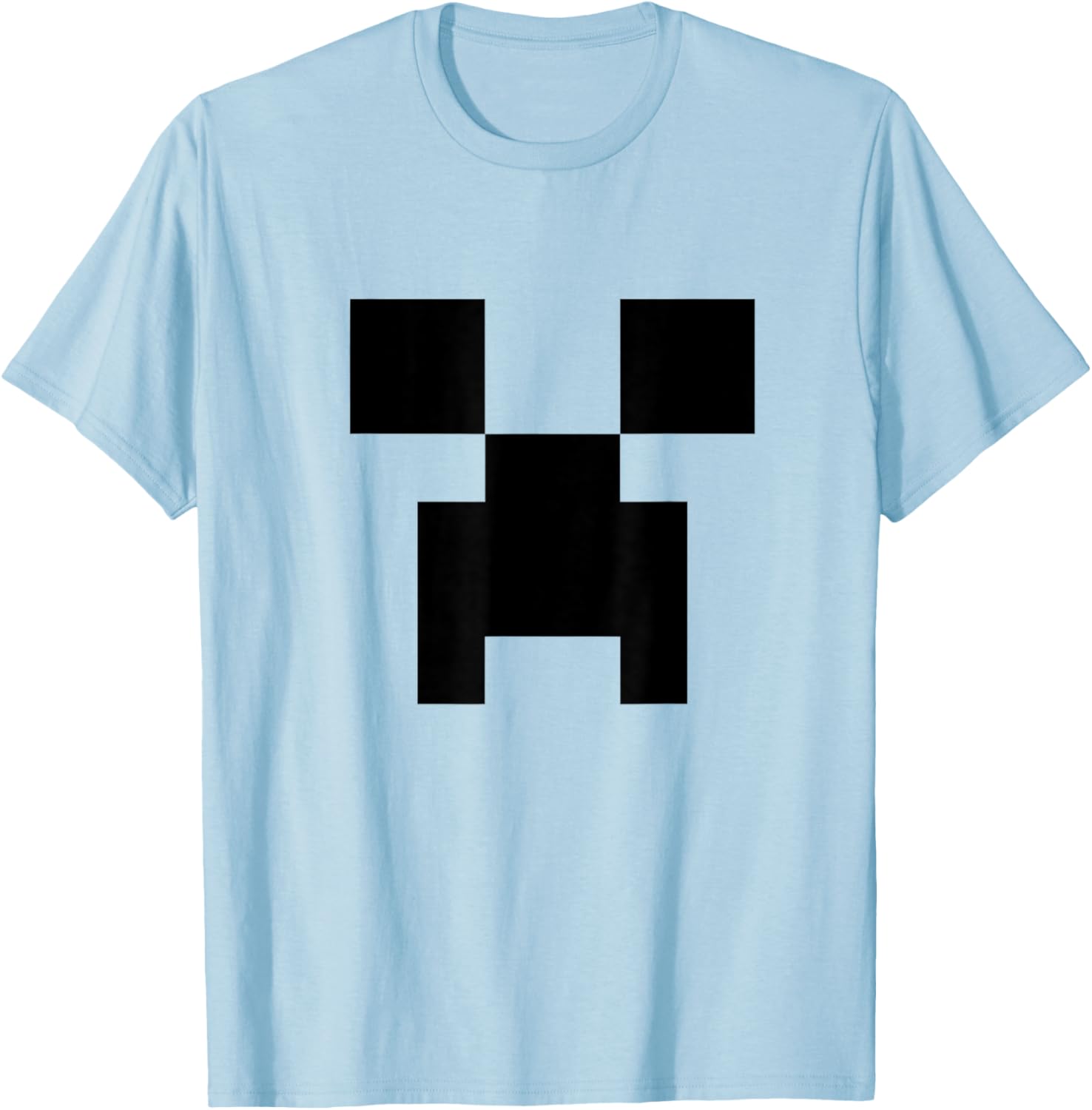 Minecraft Big Creeper Face Minimalist Pixel T-Shirt for Fans - 3