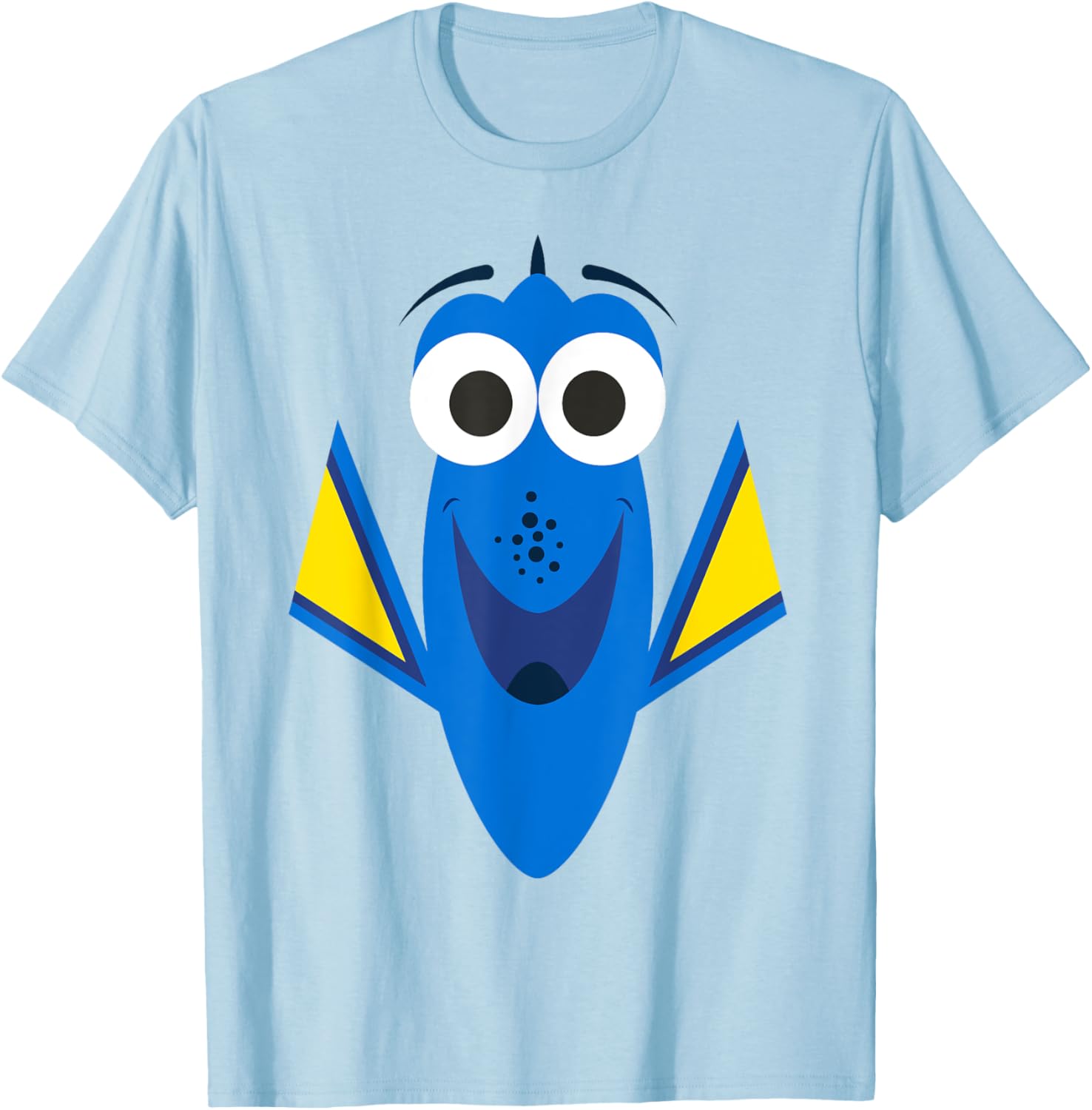Finding Nemo Dory Big Face Blue Costume T-Shirt for Kids and Adults - 1