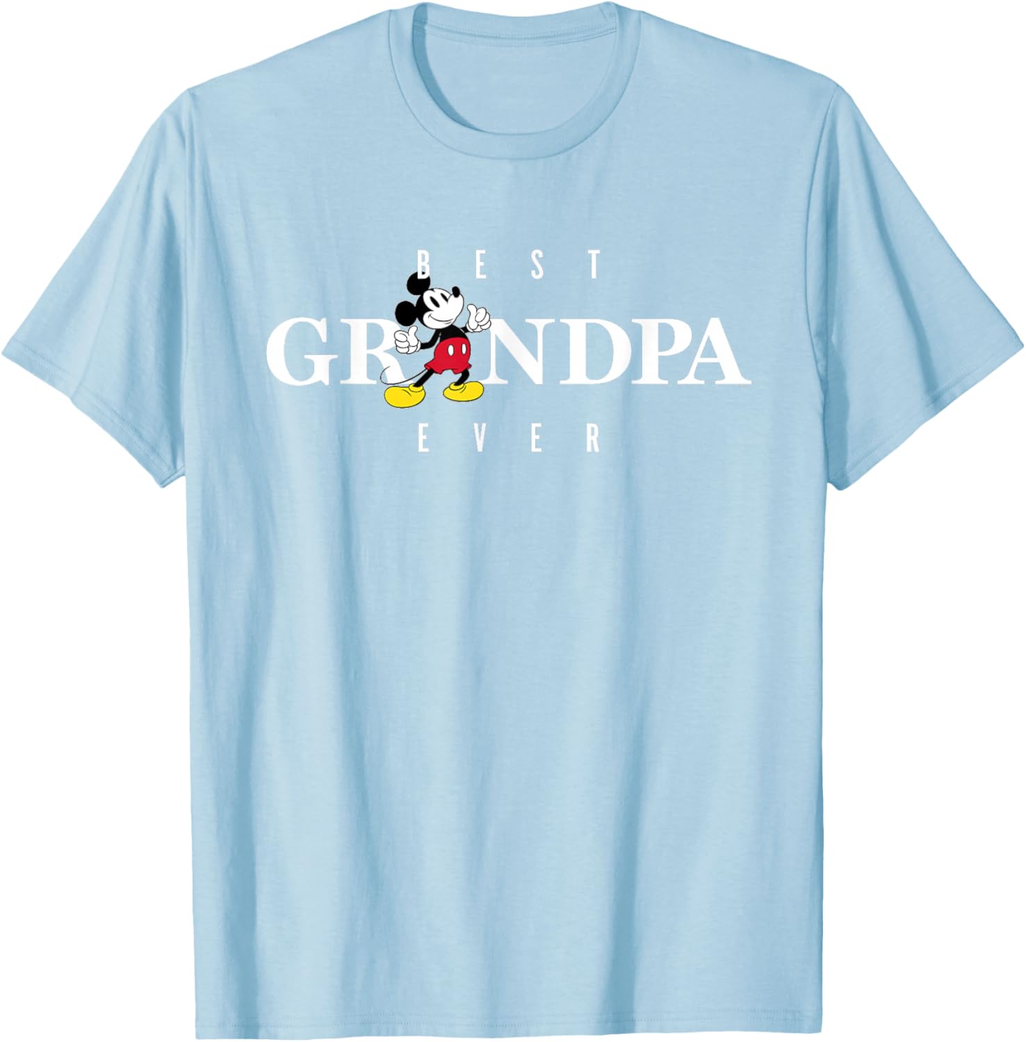 Disney Mickey Mouse Thumbs Up Best Grandpa Ever Father's Day T-Shirt - 9