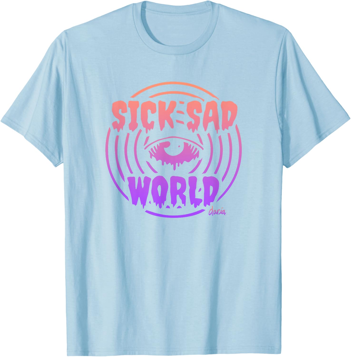 Mademark x Daria Sick Sad World Gradient T-Shirt for Trendy Fashion Lovers - 12