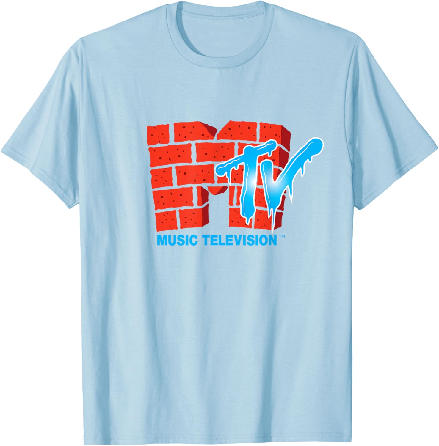 Mademark x MTV Frosty Ice Text T-Shirt with Official MTV Logo - 2
