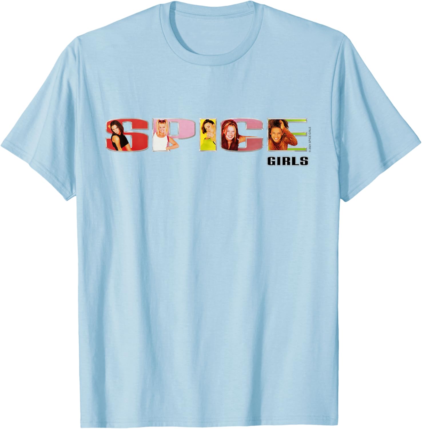 Spice Girls Classic Fit Black T-Shirt with Official Logo for Fans - 1