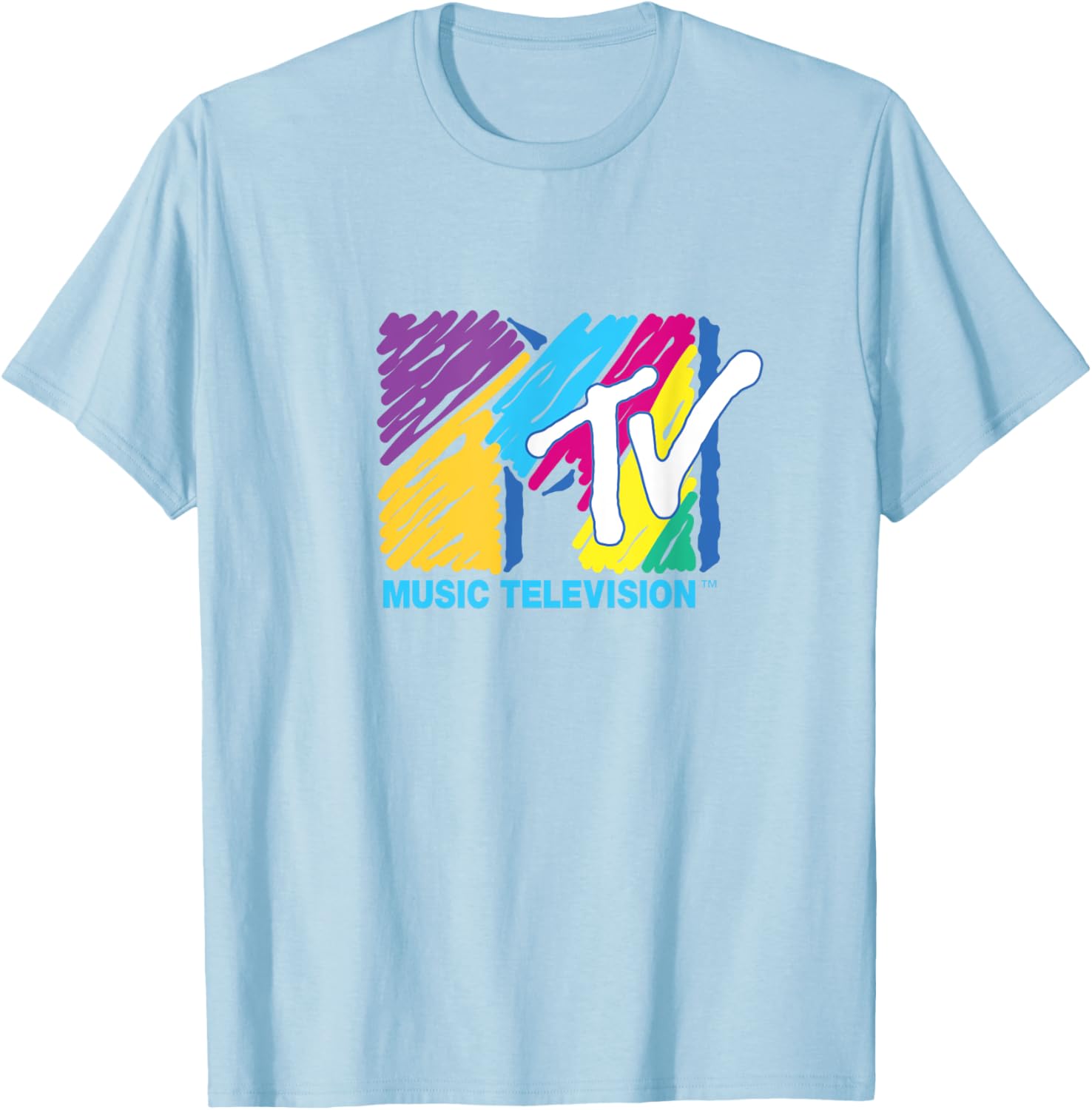 Mademark x MTV Colorful Logo Big Pen T-Shirt for Music Lovers - 11