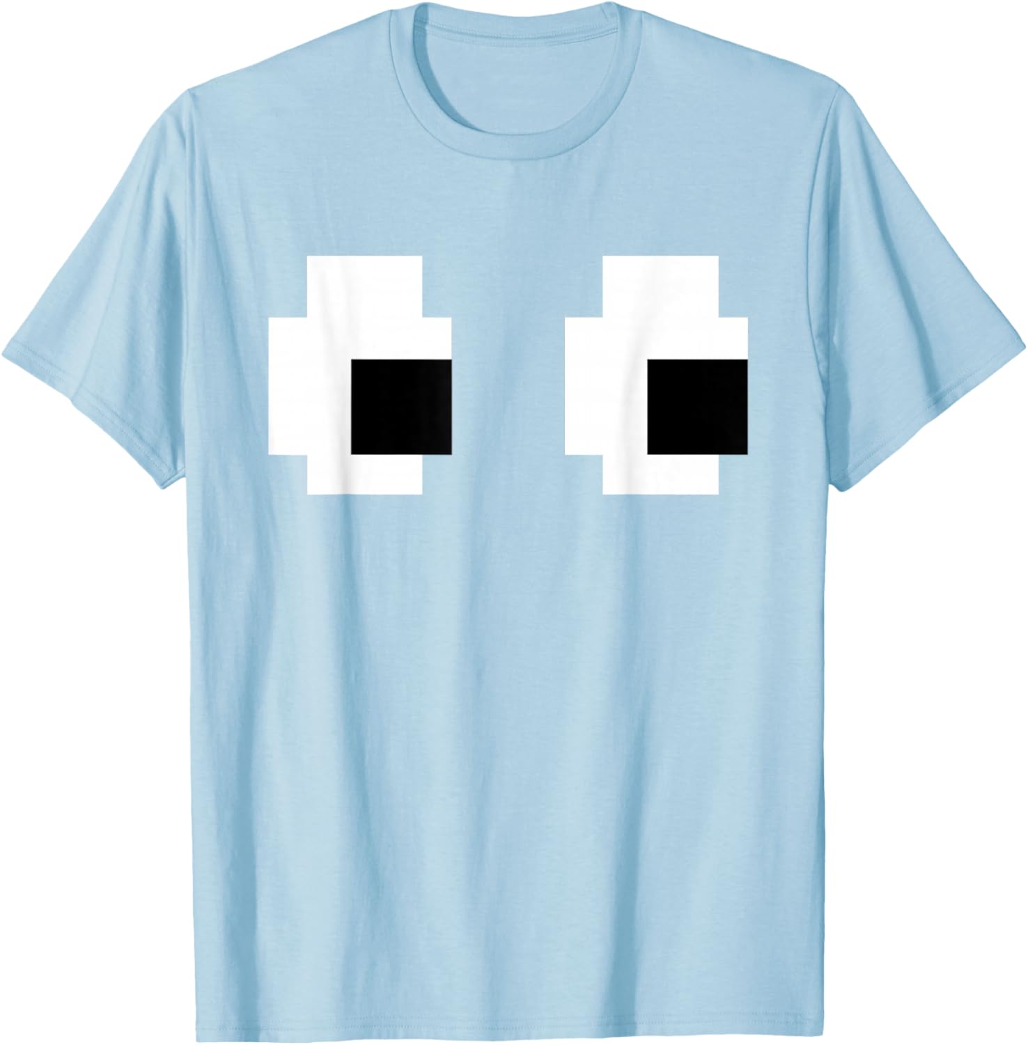 Retro Arcade Ghost Eyes Halloween T-Shirt for Fun Group Costumes - 9