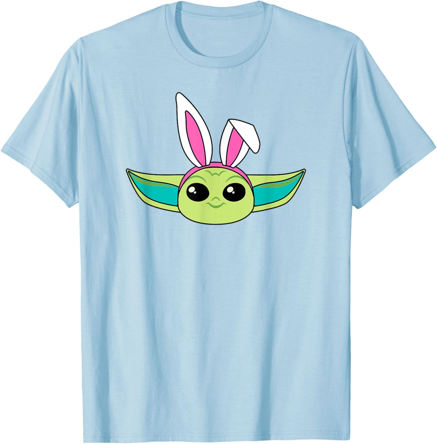 Mandalorian Grogu Easter Bunny Ears T-Shirt for Spring Fun - 2