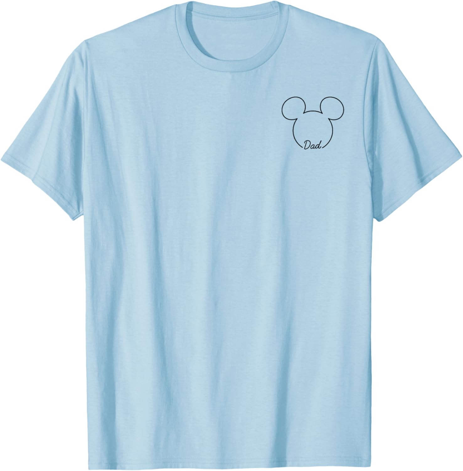 Disney Mickey And Friends Dad Mickey Art Pocket Logo T-Shirt for Men - 5