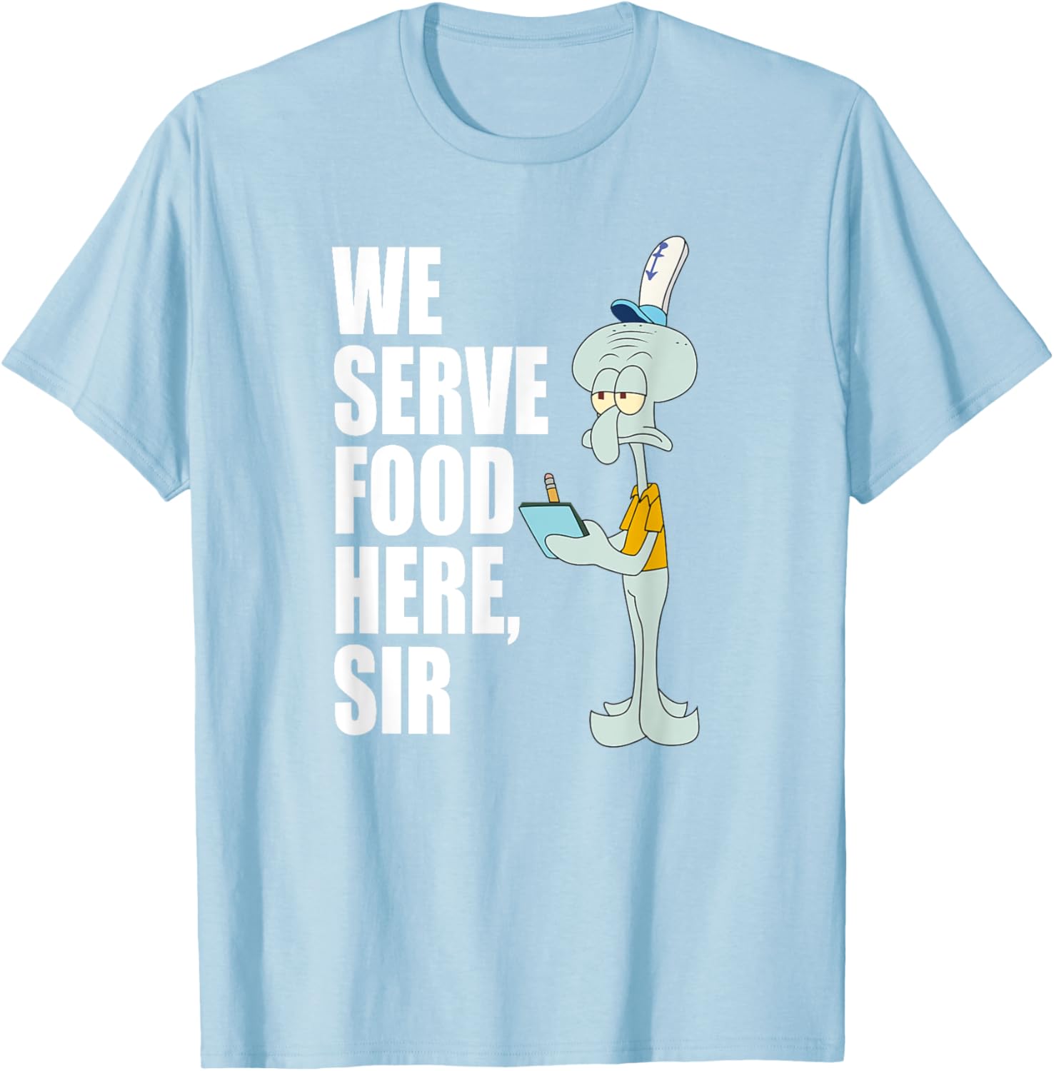 Mademark SpongeBob SquarePants Squidward We Serve Food Here T-Shirt - 6