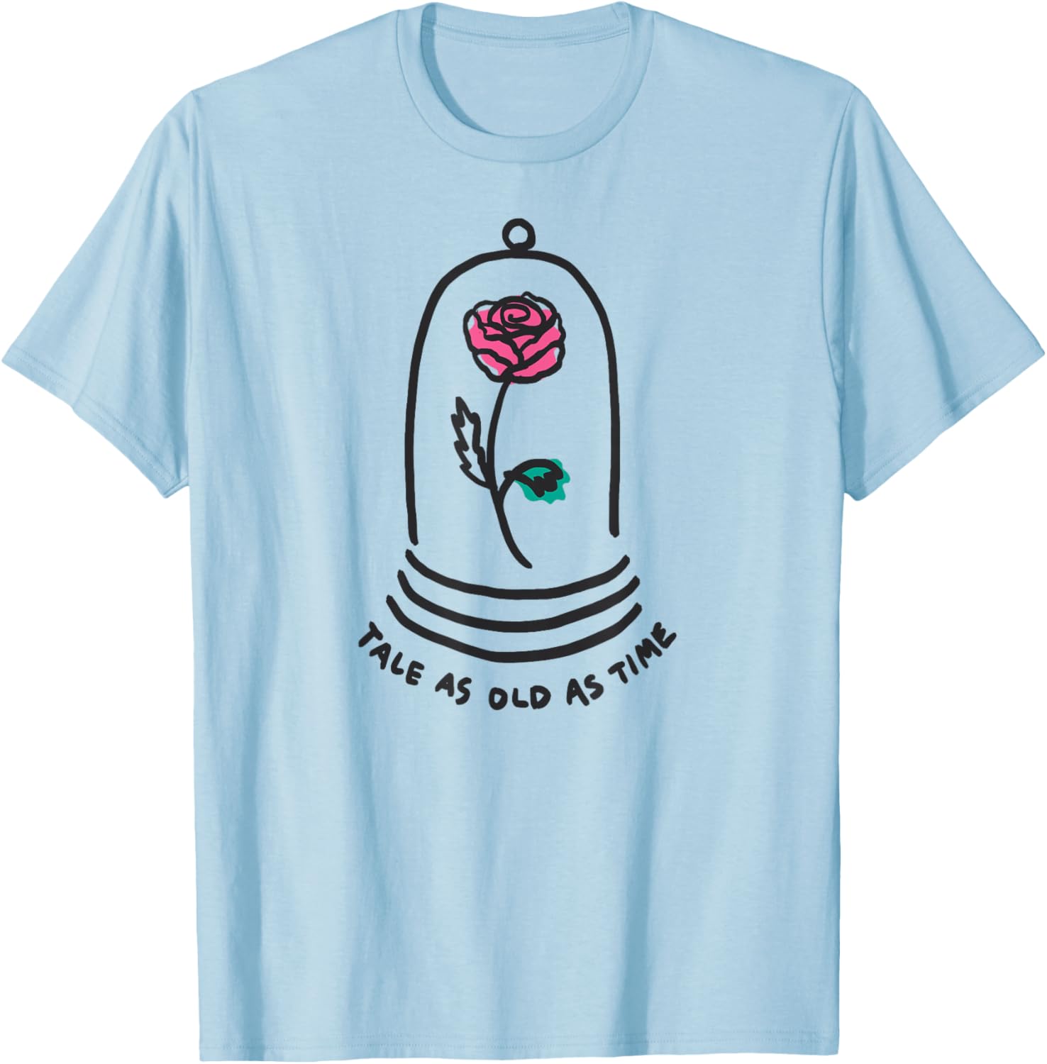 Amazon Essentials Boys Princess Belle Beauty and the Beast T-Shirt White Small - 2