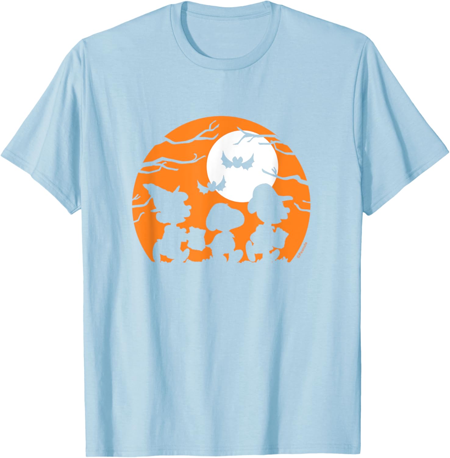 Peanuts Halloween Trick or Treat Silhouettes T-Shirt for Fun Celebrations - 8