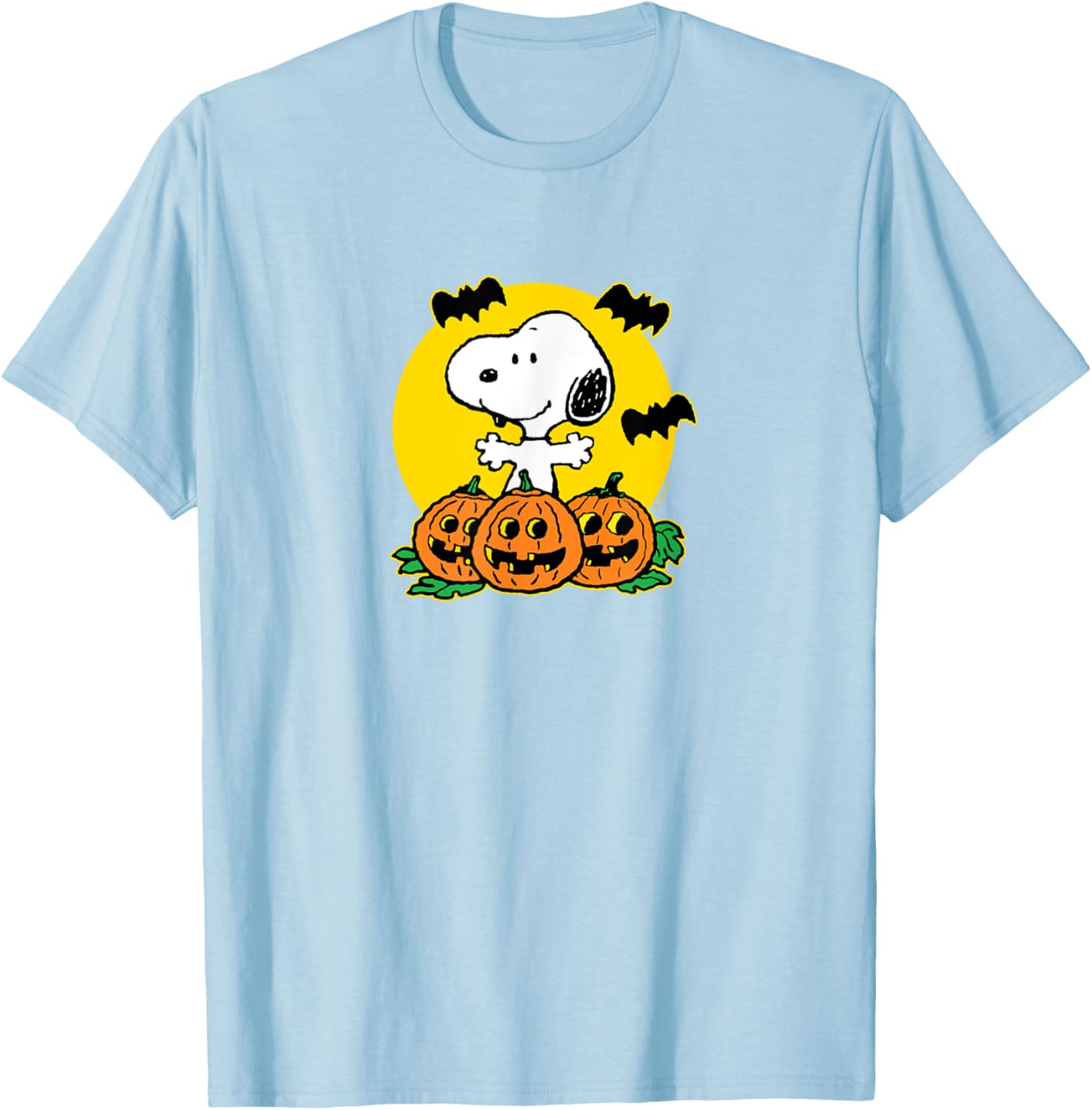 Snoopy Pumpkin Patch Halloween T-Shirt for Peanuts Fans - Fun Apparel - 1