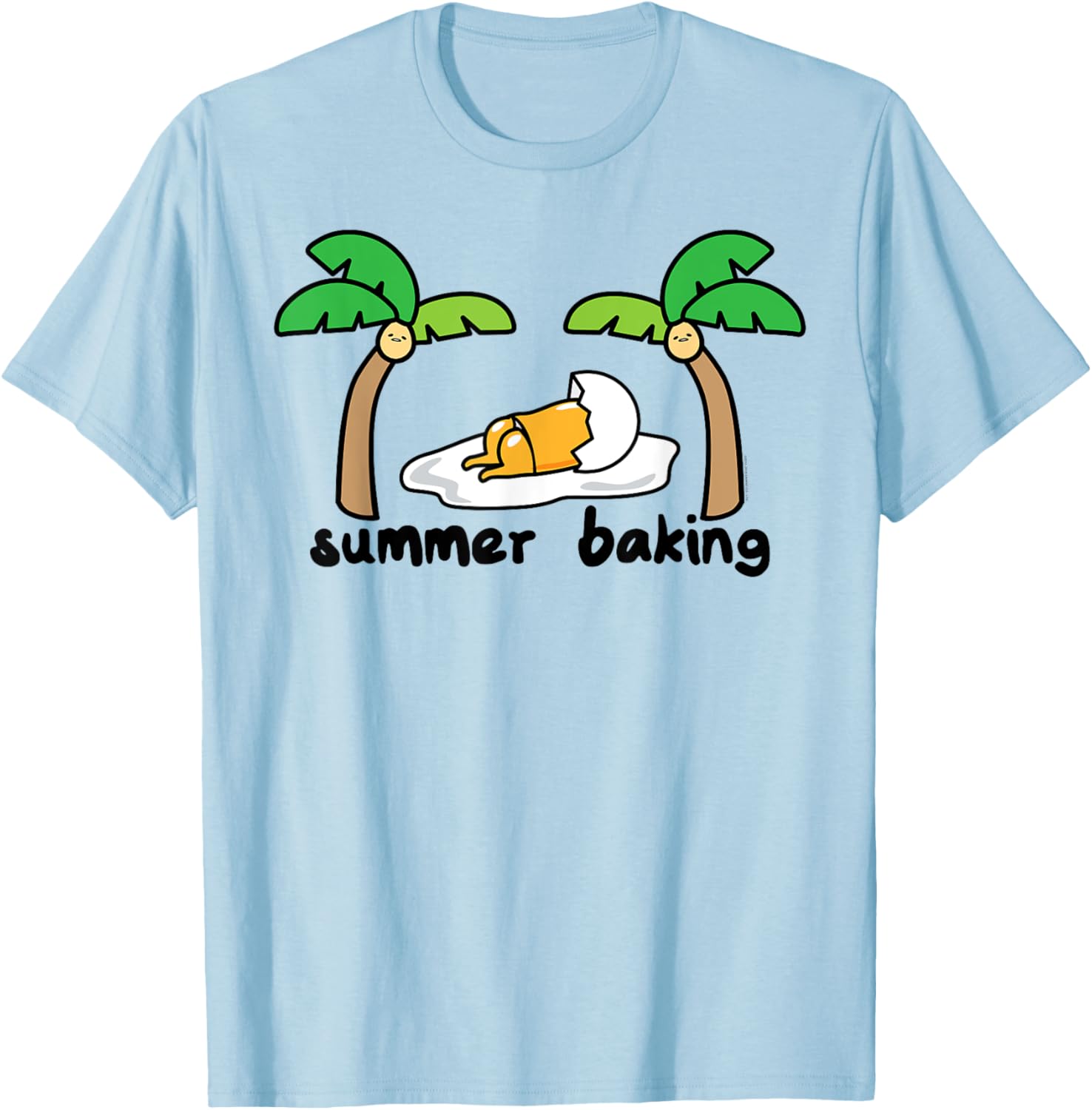 Gudetama Summer T-Shirt for All Ages with Fun Palm Tree Design - 6