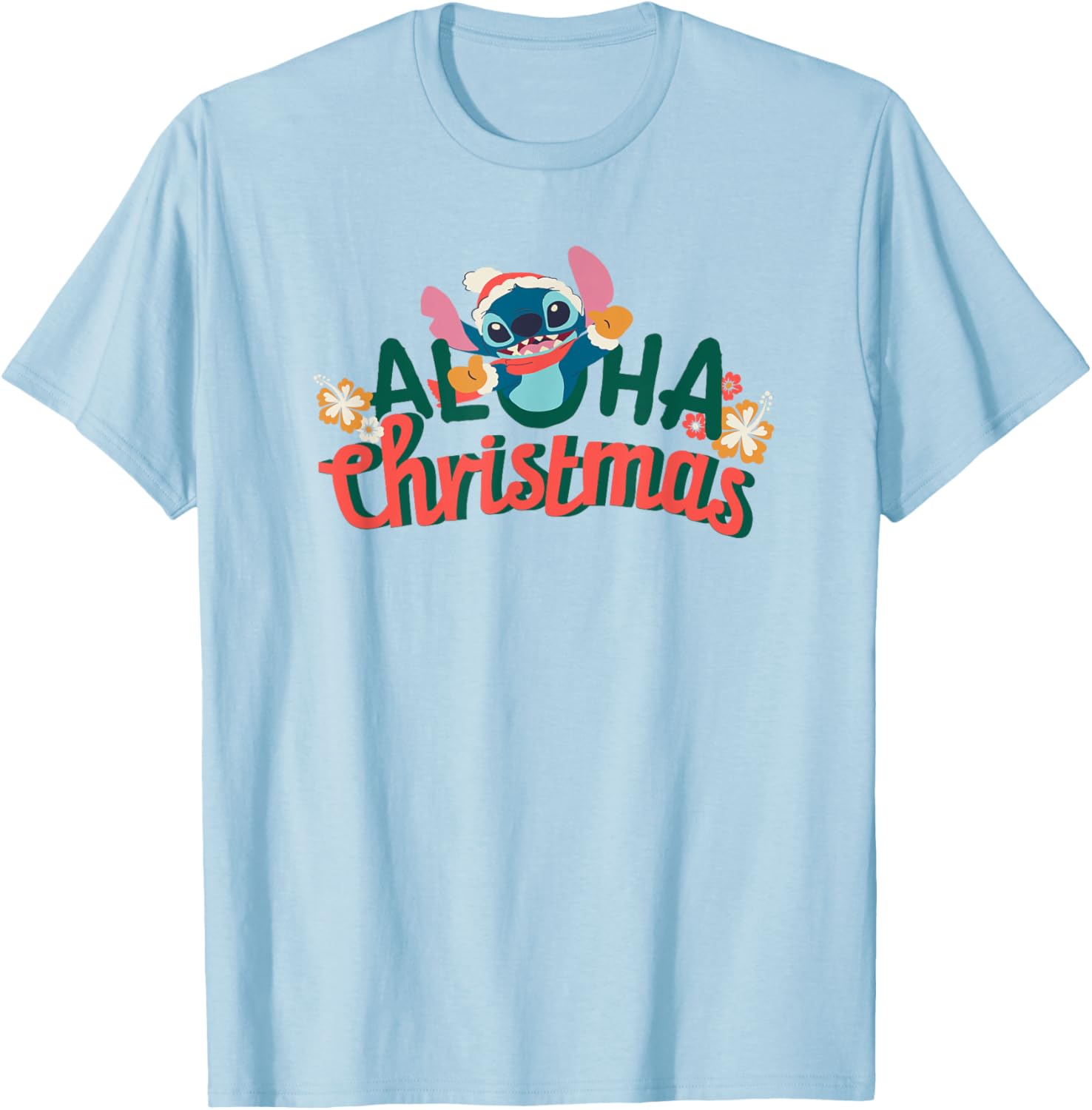 Amazon Essentials Men's Aloha Christmas T-Shirt Black Graphic Print Small - 7