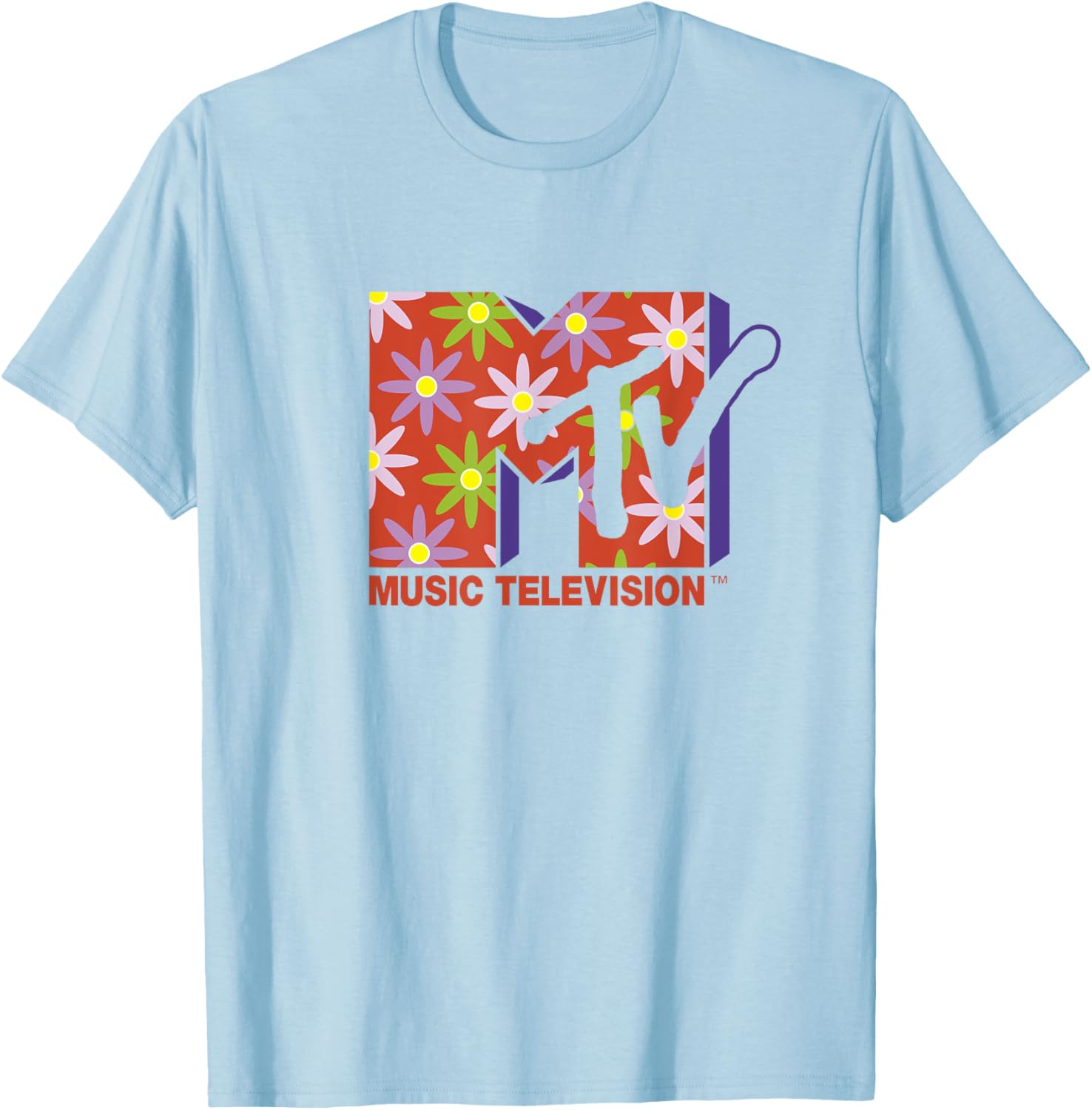 Mademark x MTV Flower Power T-Shirt - Official MTV Logo Apparel - 10