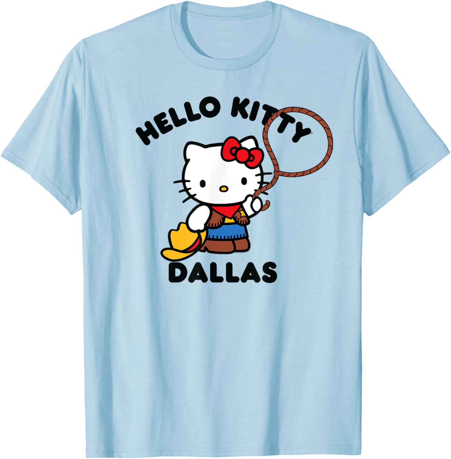 Hello Kitty Dallas Texas T-Shirt Fun Fashion for Kids and Adults - 11