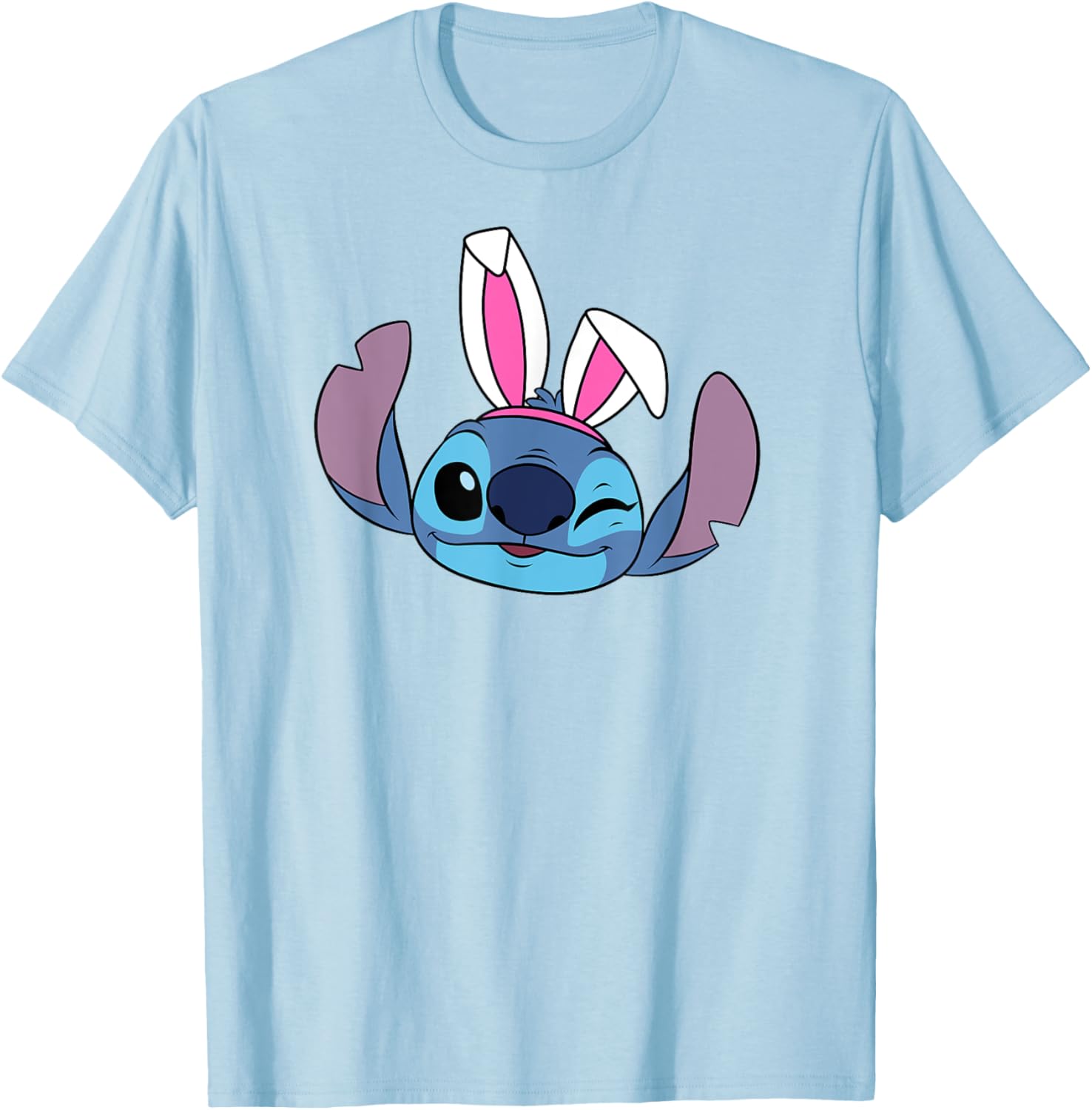 Shop Disney Stitch Winking Easter Bunny Ears T-Shirt for Fun Spring Style - 5