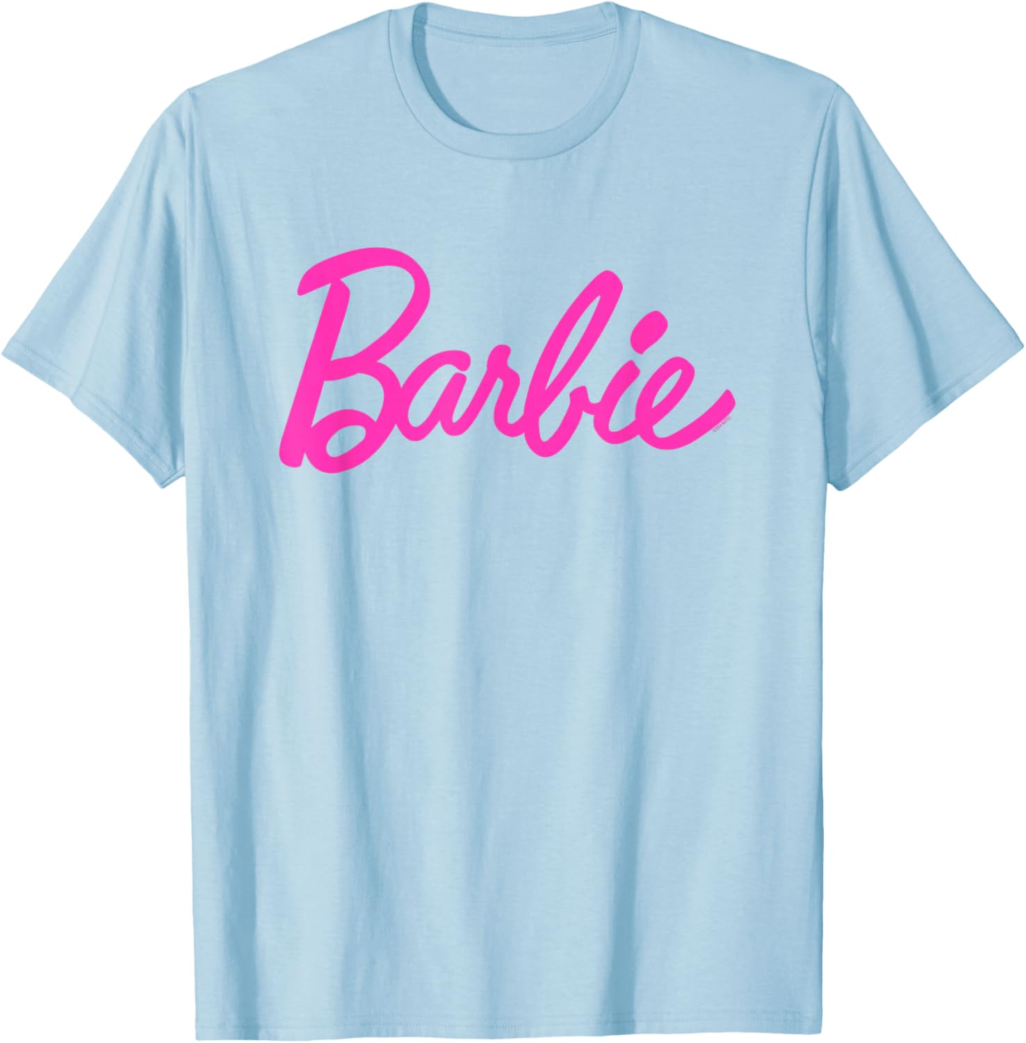 Barbie Classic Script Pink Logo T-Shirt for Trendy Fashion Lovers - 7