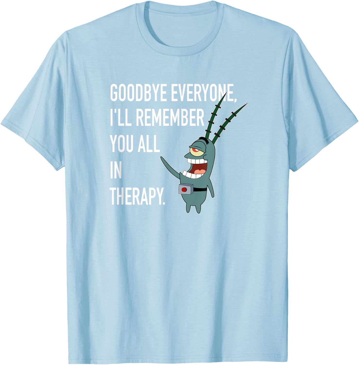Mademark SpongeBob Plankton Therapy T-Shirt Fun and Stylish Apparel - 1