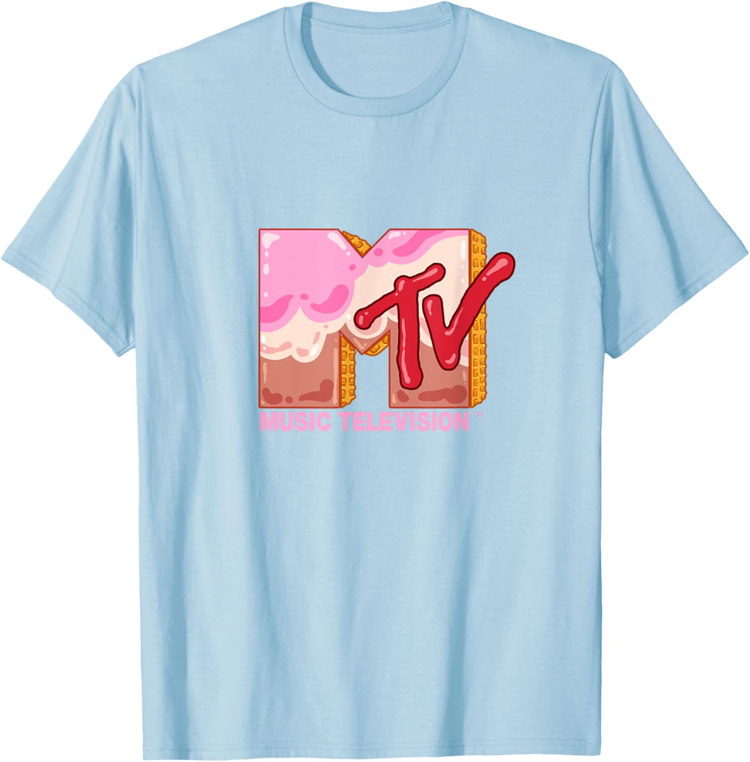 Mademark x MTV Sweet Waffle T-Shirt Featuring Official MTV Logo - 8