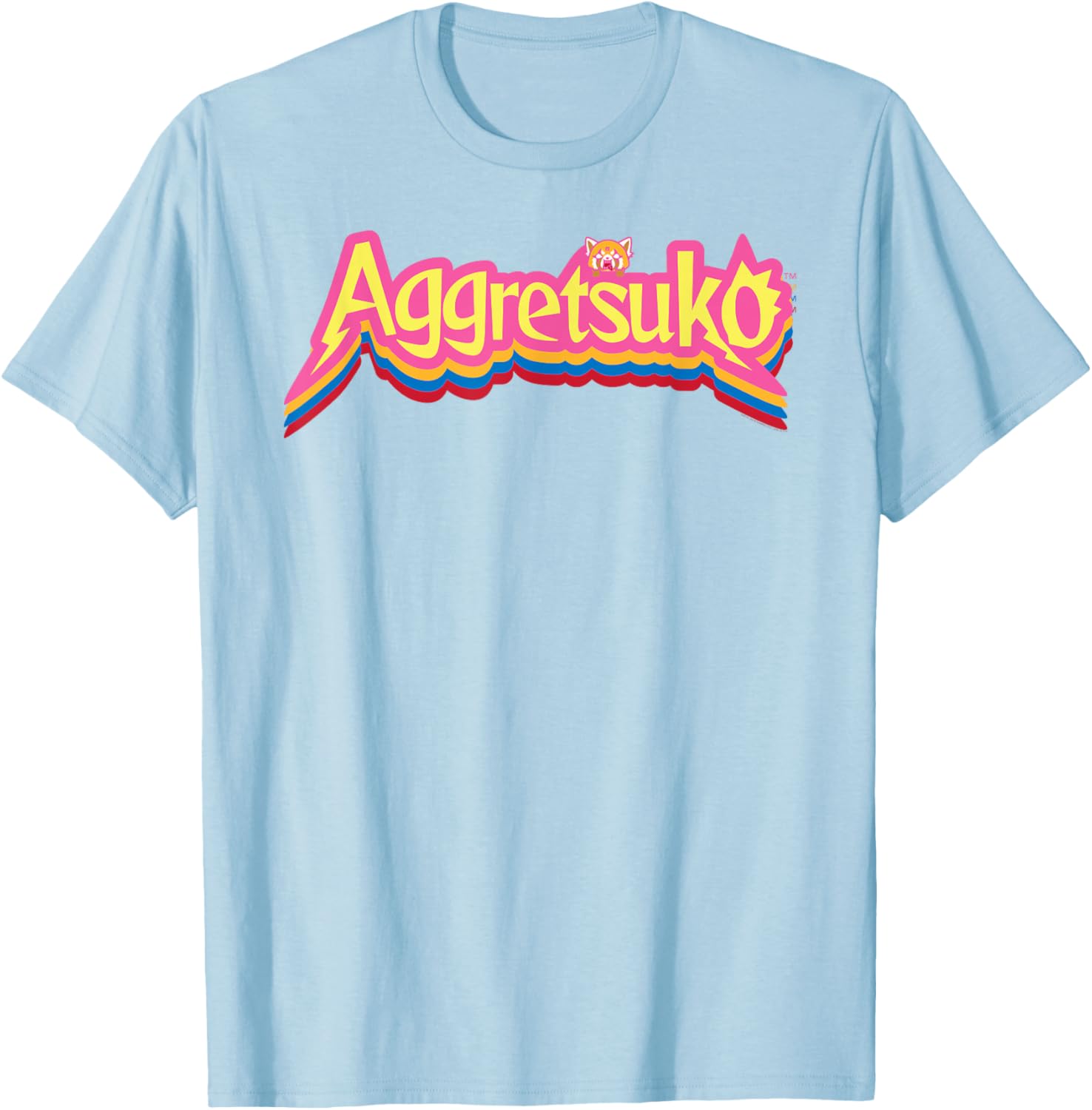 Aggretsuko Logo Colorburst T-Shirt for Fans of Anime and Pop Culture - 8