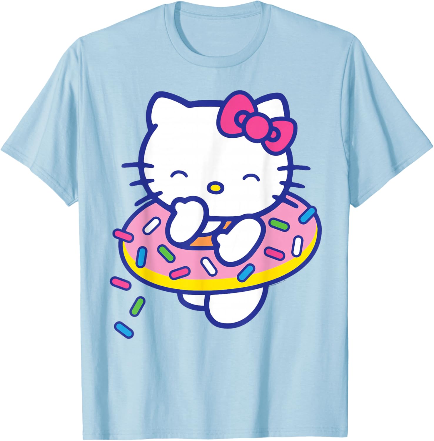 Hello Kitty Donut Sprinkles Floaty Summer T-Shirt for Fun Pool Days - 3