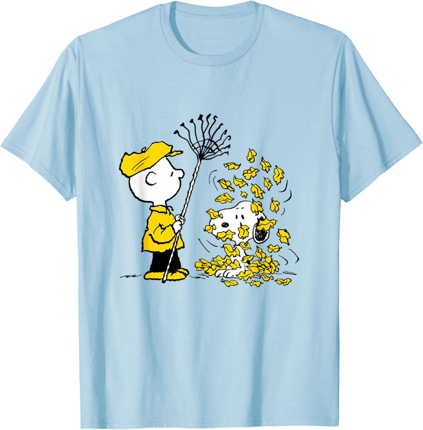 Charlie Brown Snoopy Fall Leaves T-Shirt Perfect for Peanuts Fans - 10