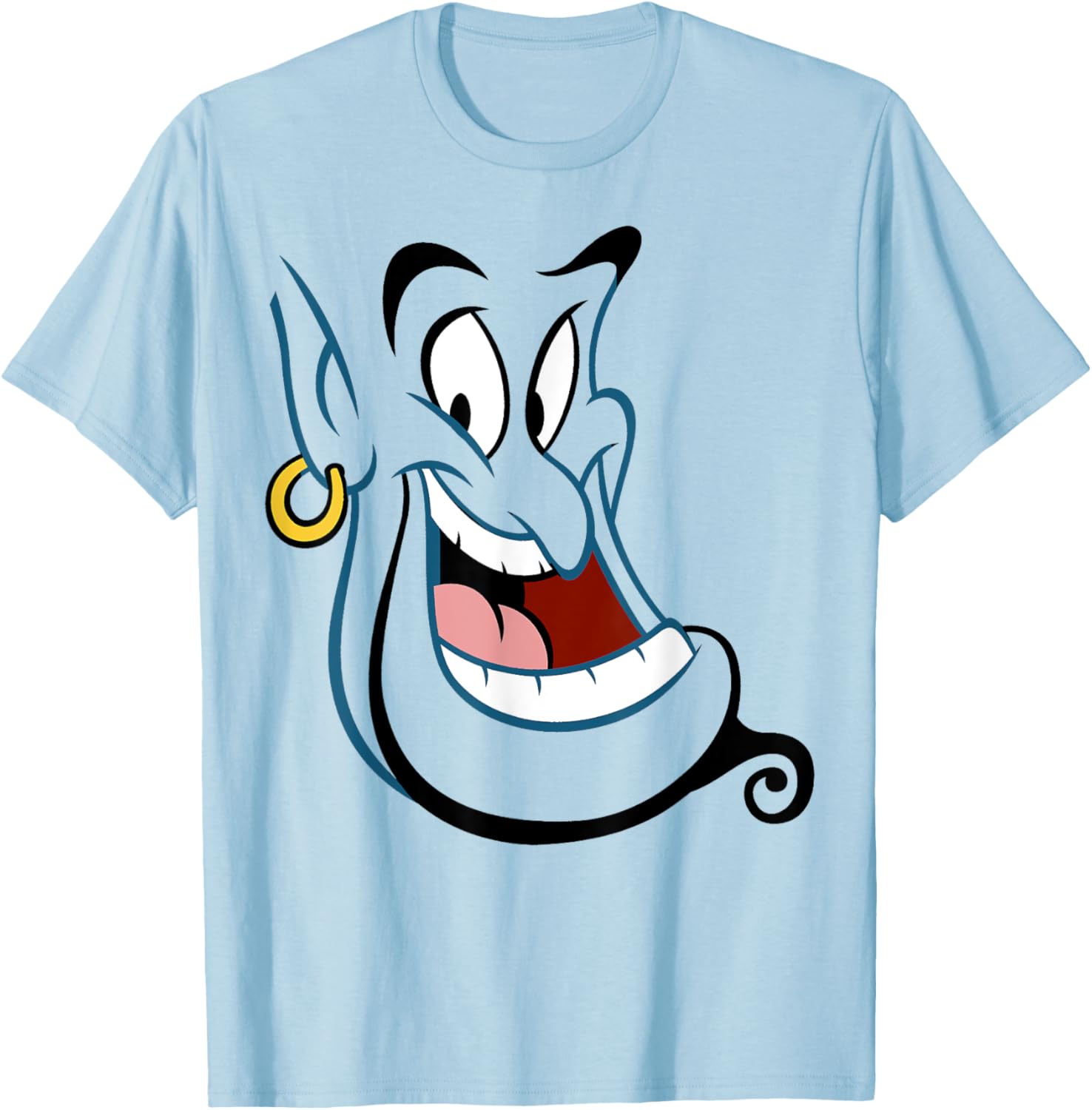 Disney Aladdin Genie Big Face Costume T-Shirt for Fun Magic Adventures - 5