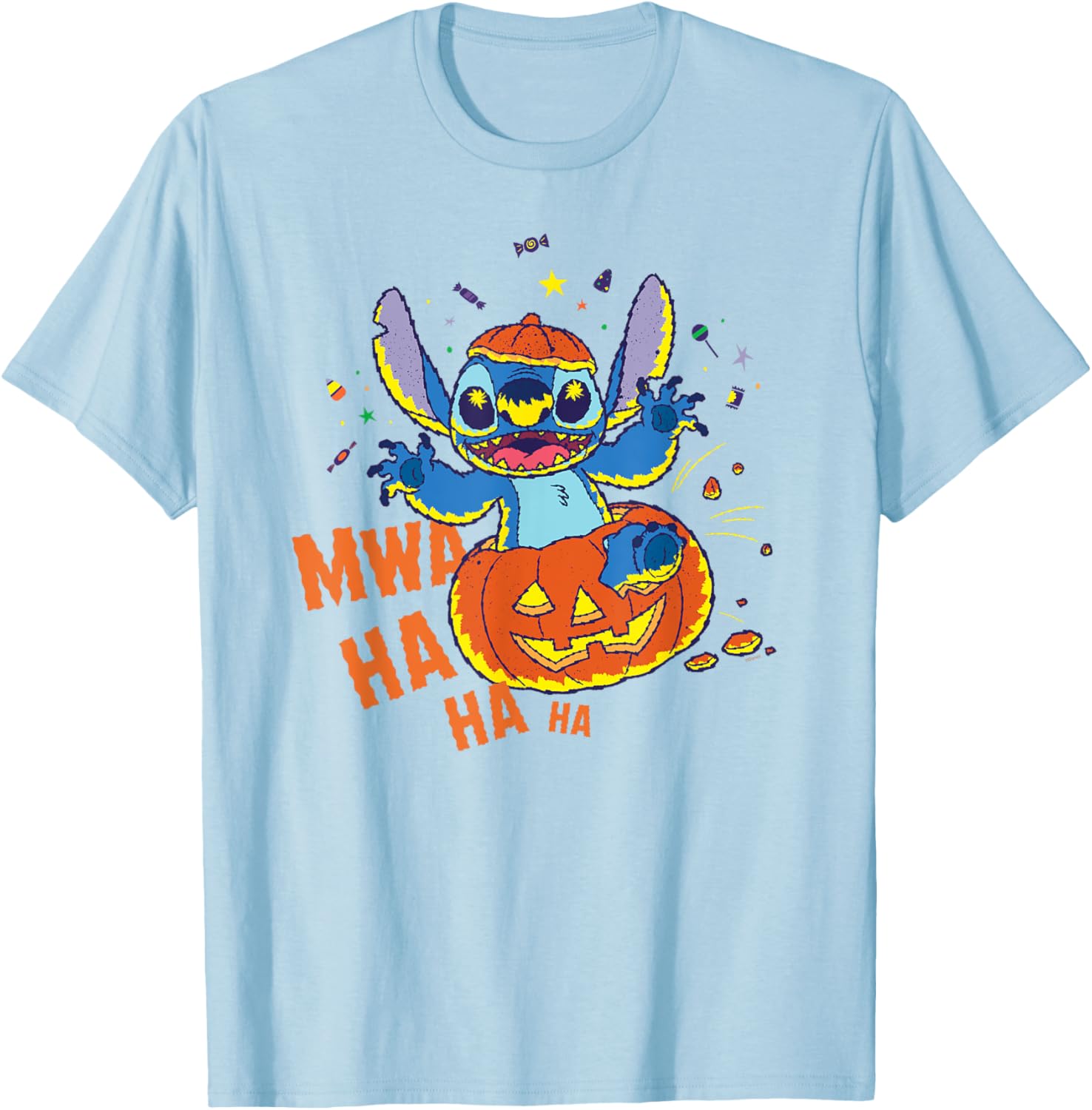Disney Stitch Jack-o’-Lantern Surprise Halloween T-Shirt for Fun Celebrations - 8
