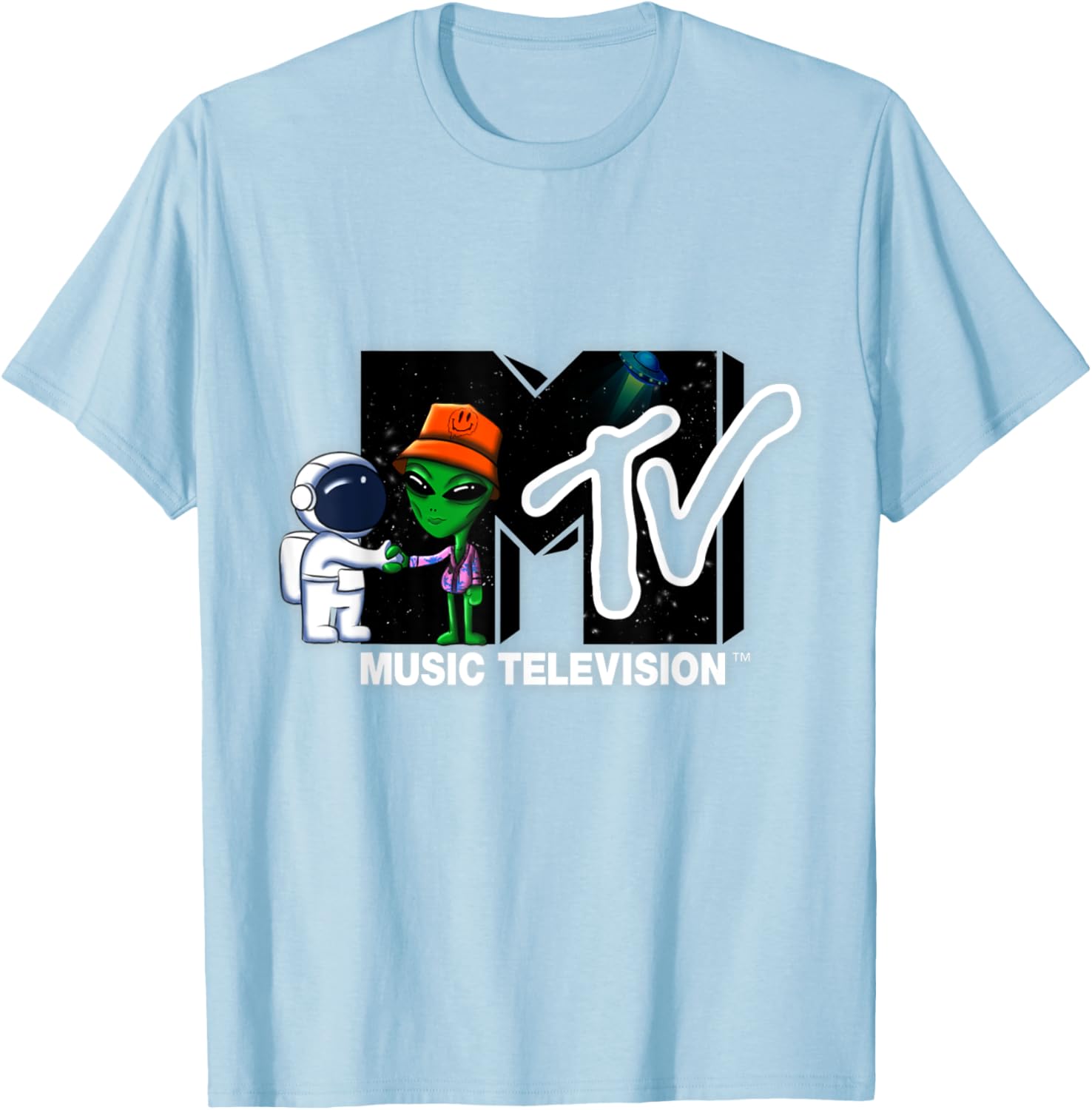 Mademark x MTV Astronaut Alien Space T-Shirt Official MTV Logo Design - 24
