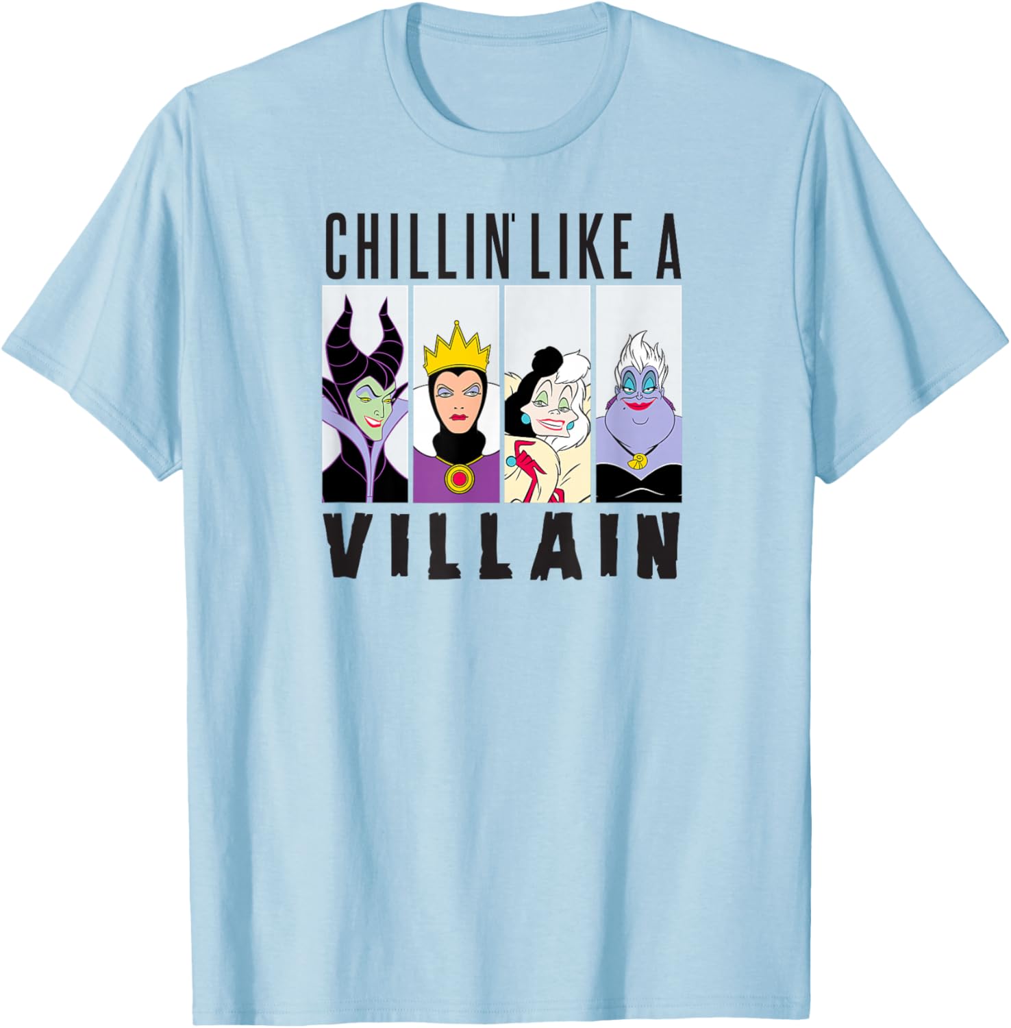 Disney Villain Gang T-Shirt featuring Ursula, Evil Queen, Cruella, Maleficent - 5