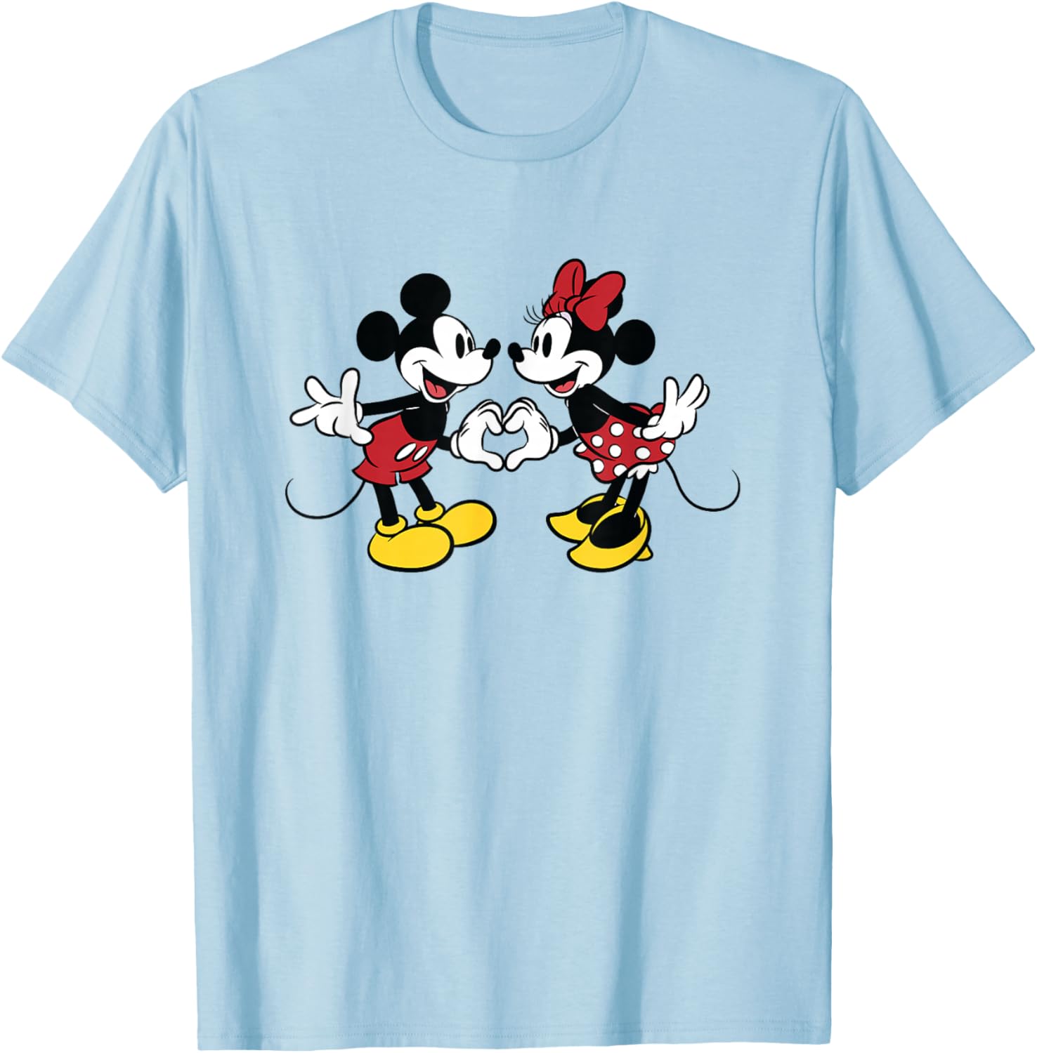Disney Mickey and Friends Valentine Heart T-Shirt for Couples and Fans - 6