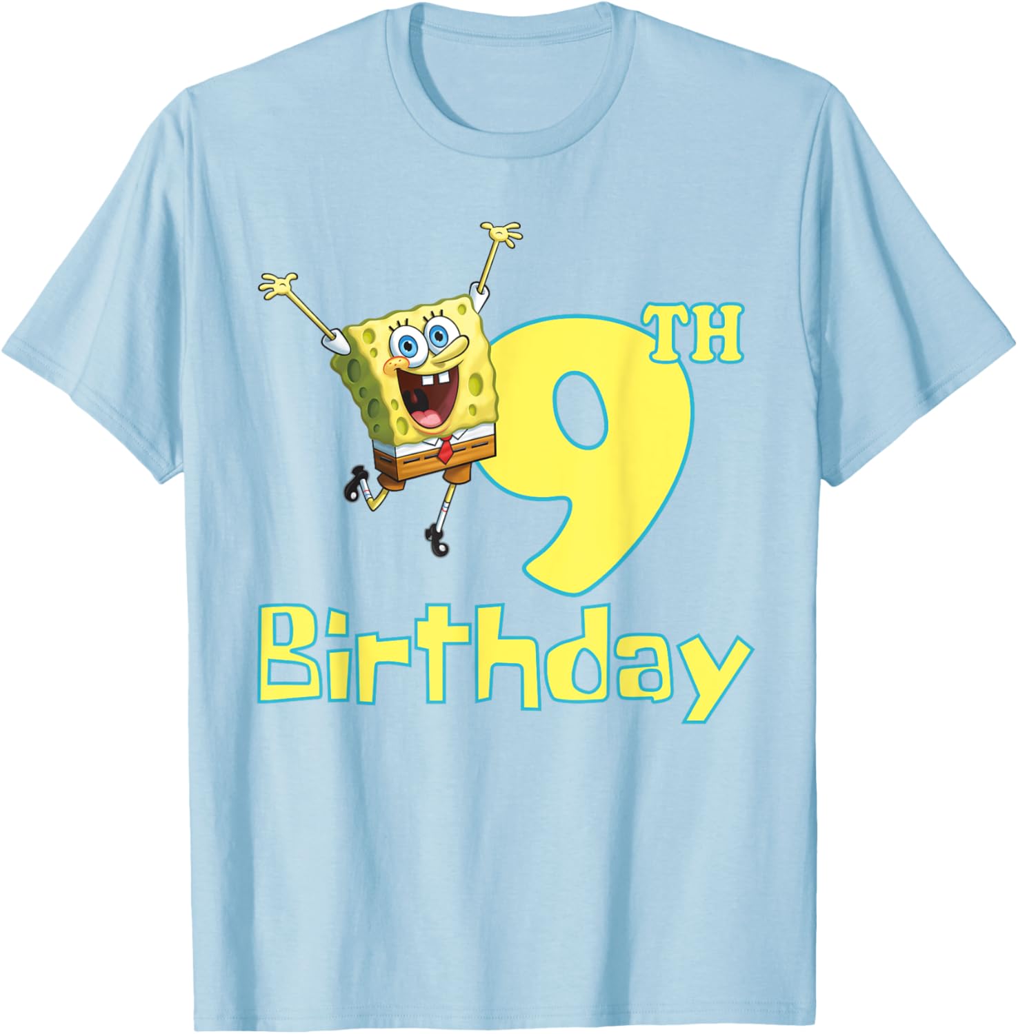 Mademark SpongeBob SquarePants 9th Birthday T-Shirt for Kids - 12