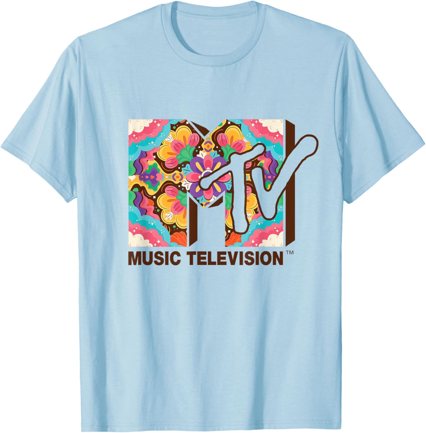 Mademark x MTV Flower Power Mandala Logo T-Shirt for Stylish Fans - 8