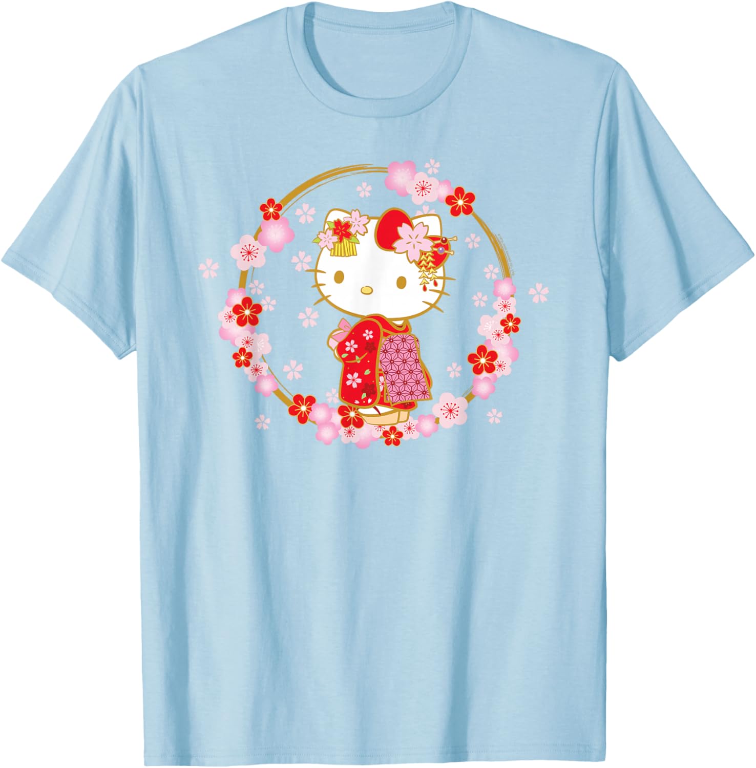 Hello Kitty Sakura Spring T-Shirt Cute Graphic Tee for Kids and Adults - 14