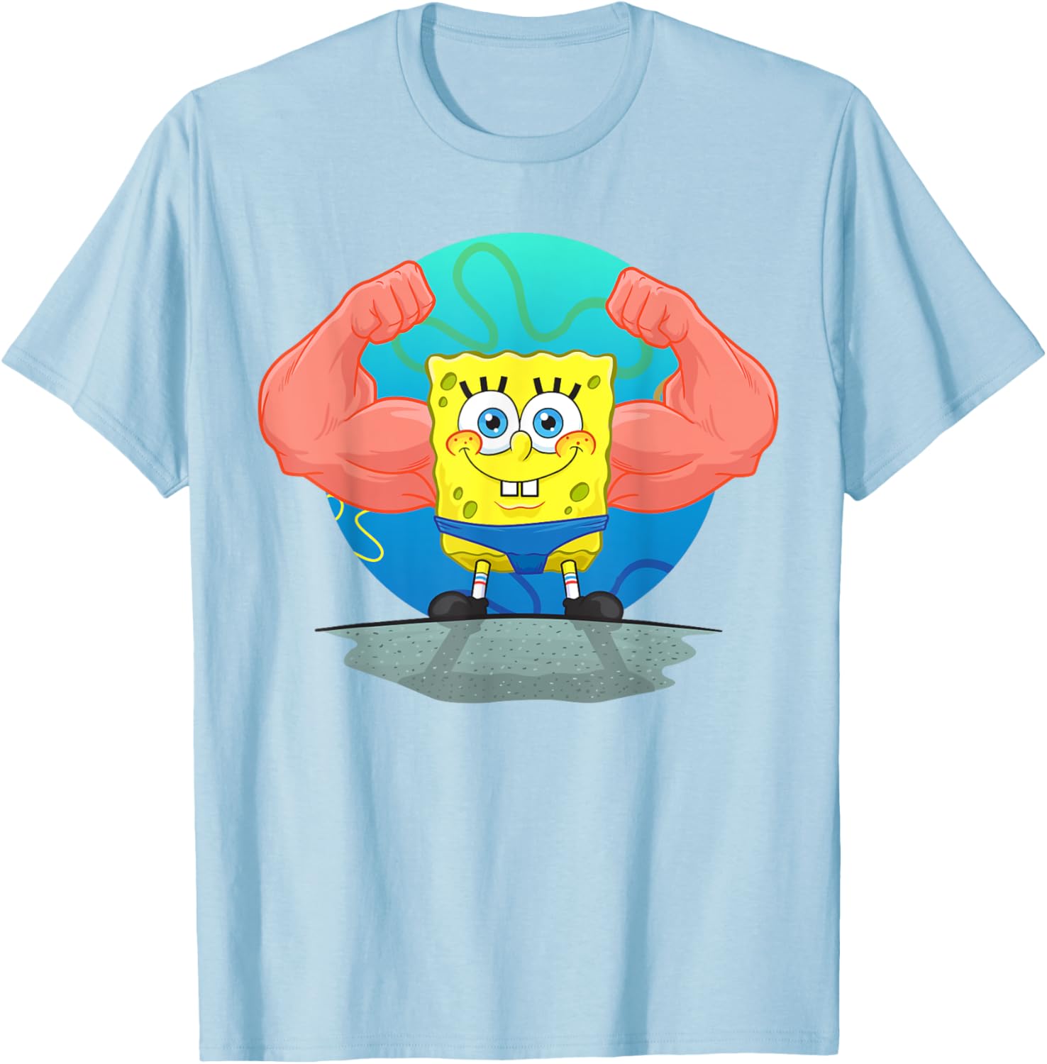 Mademark SpongeBob MuscleBob BuffPants T-Shirt for Fun Fashion Fans - 19