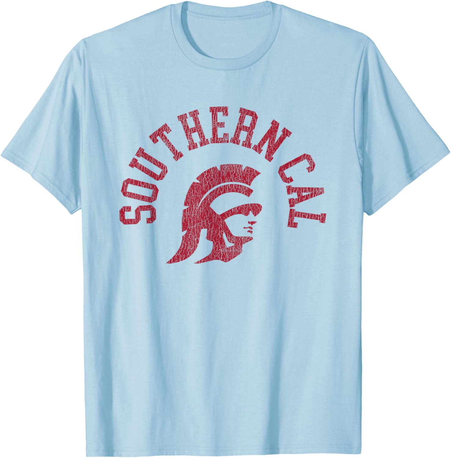 Retro 80s USC Southern Cal Distressed T-Shirt for Sports Fans - 2