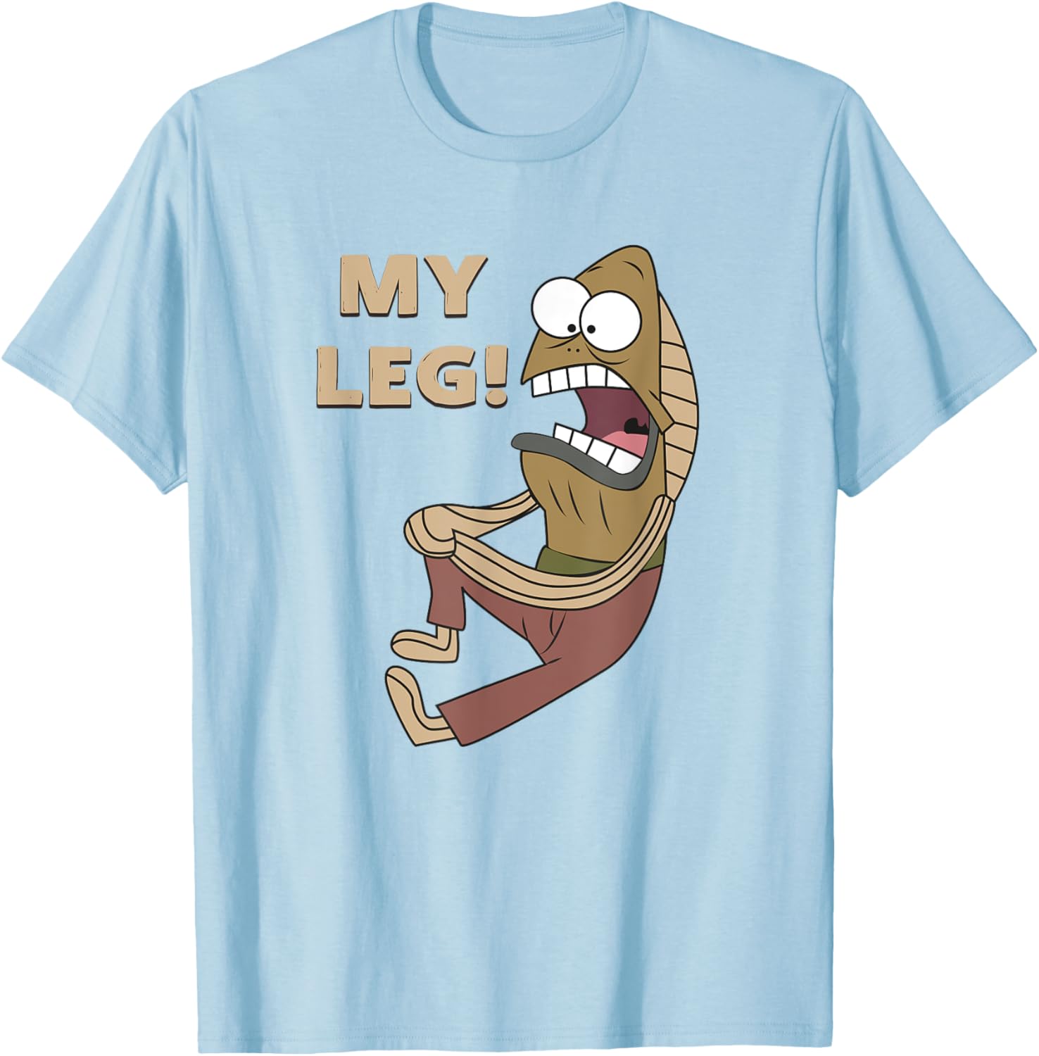 Mademark Fred the Fish My Leg T-Shirt SpongeBob SquarePants Apparel - 6