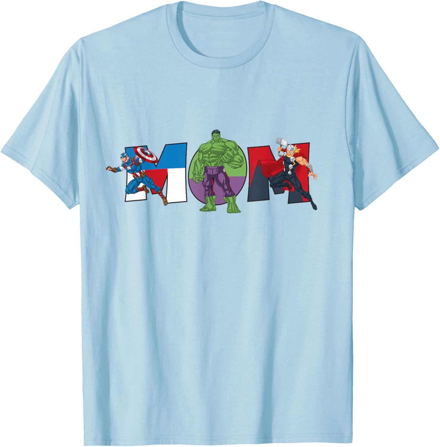 Marvel Avengers Team Mom T-Shirt for Mother's Day Family Trips and Birthdays - 12