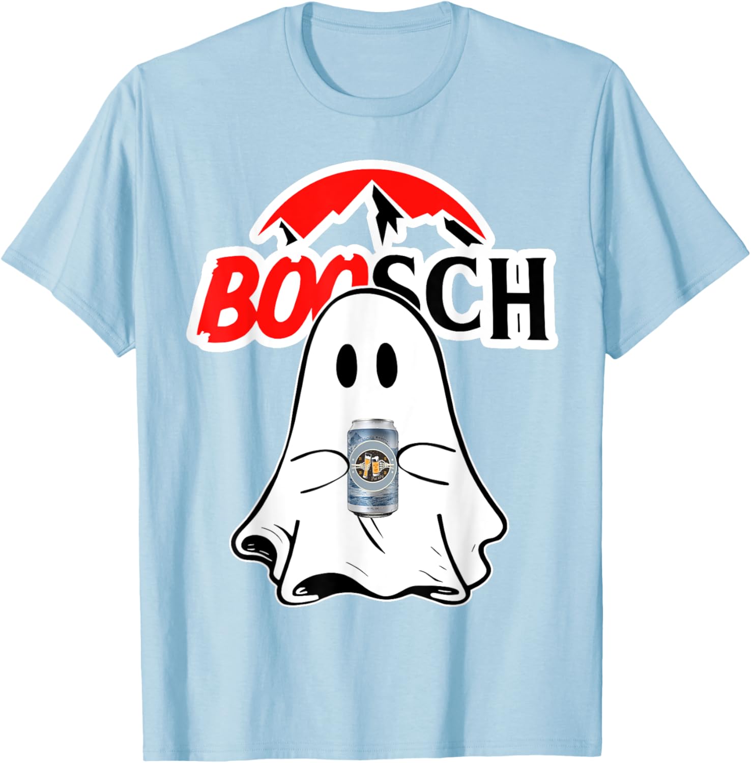 Funny Ghost Beer Drinking T-Shirt for Halloween Party - Unisex Design - 4