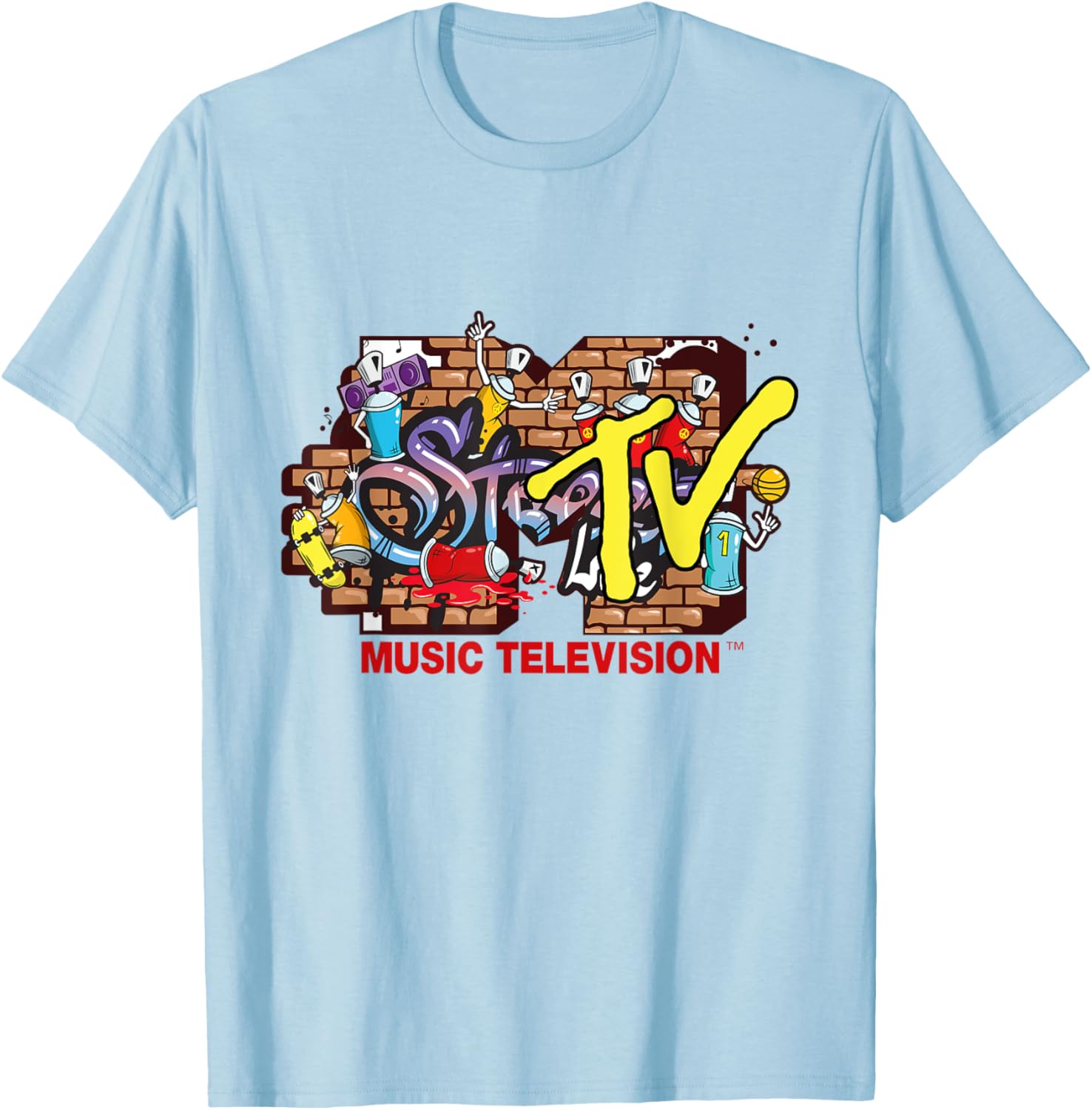 Mademark x MTV Graffiti Logo Streetwear T-Shirt for Trendy Styles - 18