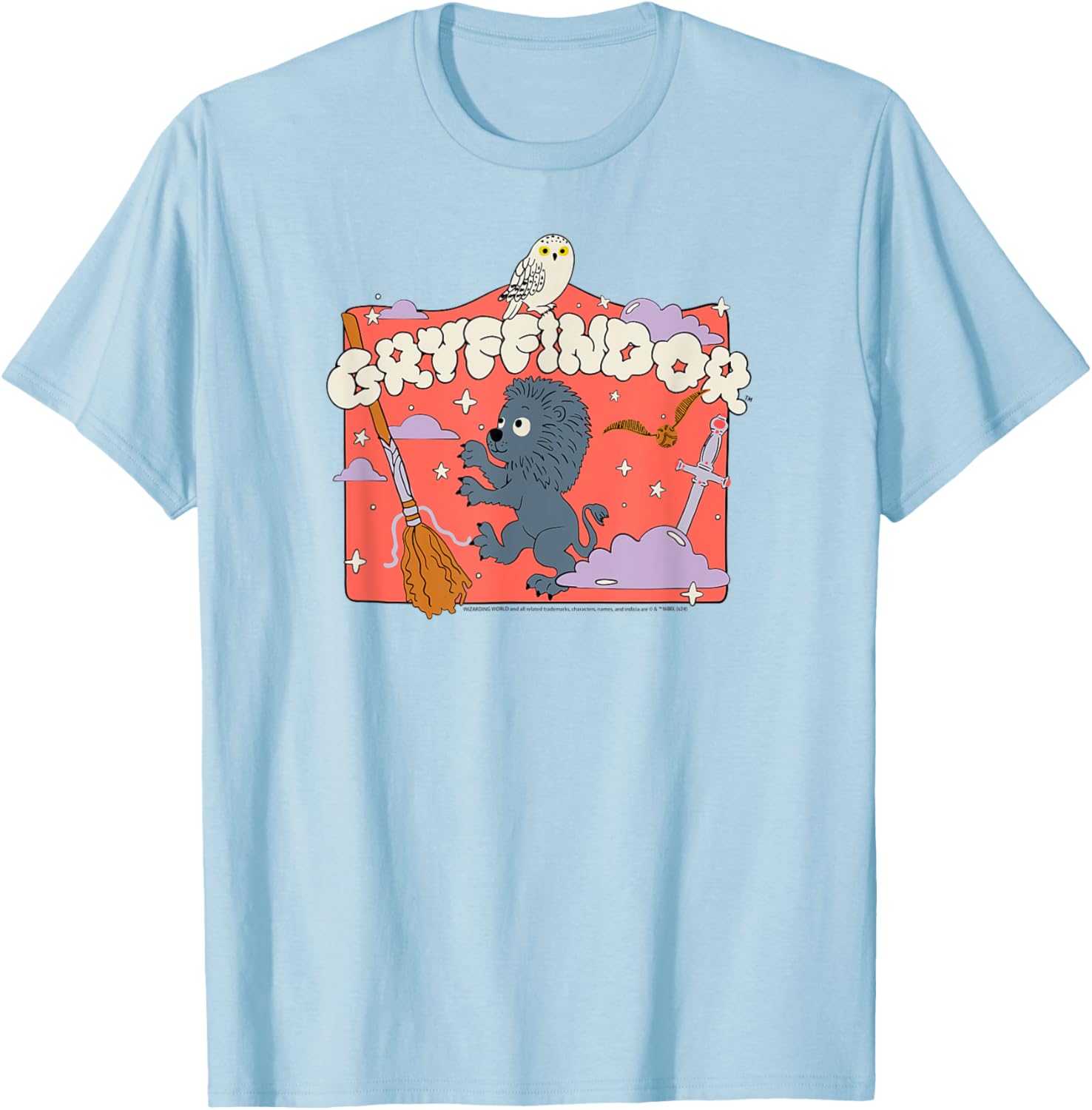 Harry Potter Gryffindor Cartoon Scene T-Shirt for Fans and Kids - 8