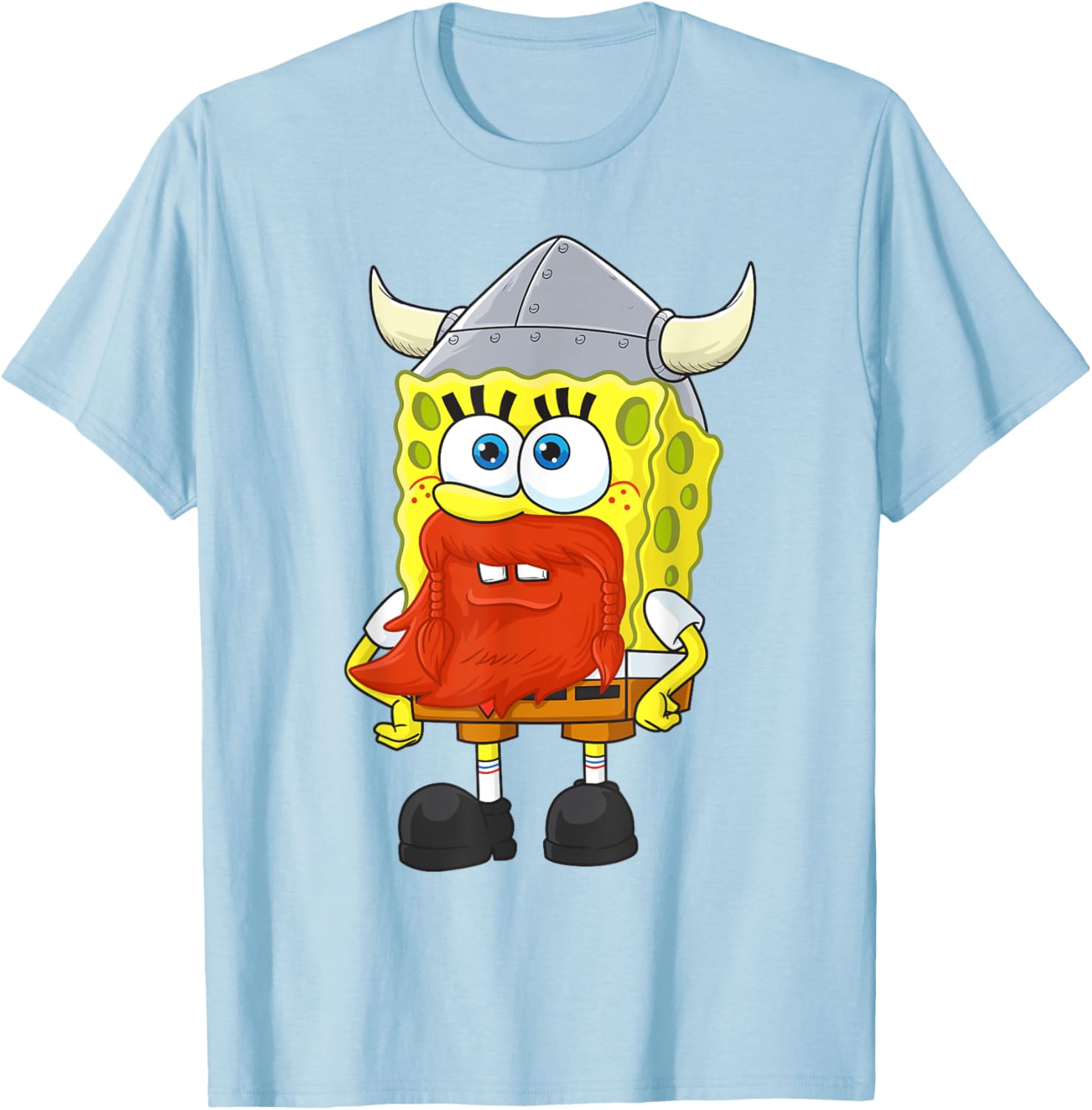 Mademark SpongeBob Happy Leif Erikson Day T-Shirt for Fun Celebrations - 16