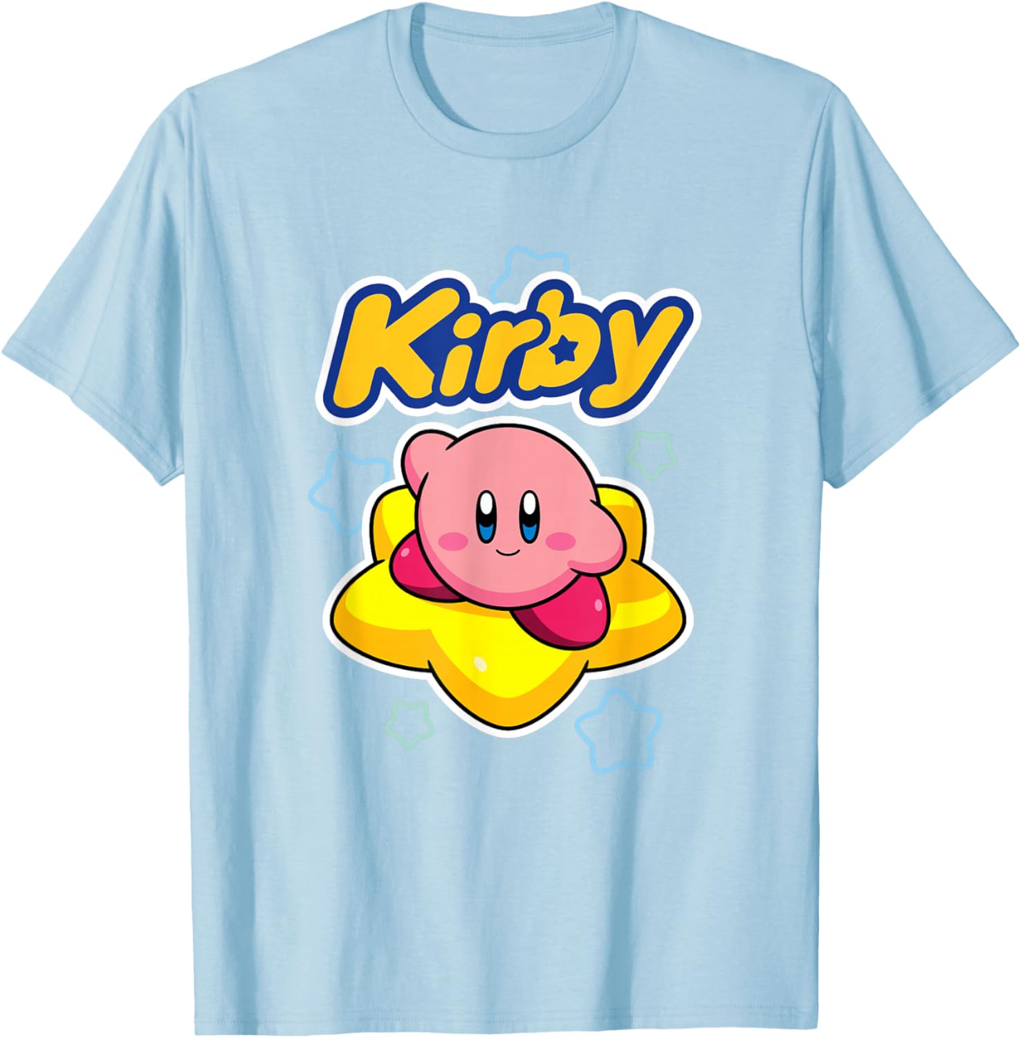 Kirby Big Star Surfing Portrait T-Shirt for Fans of Nintendo Adventure - 9