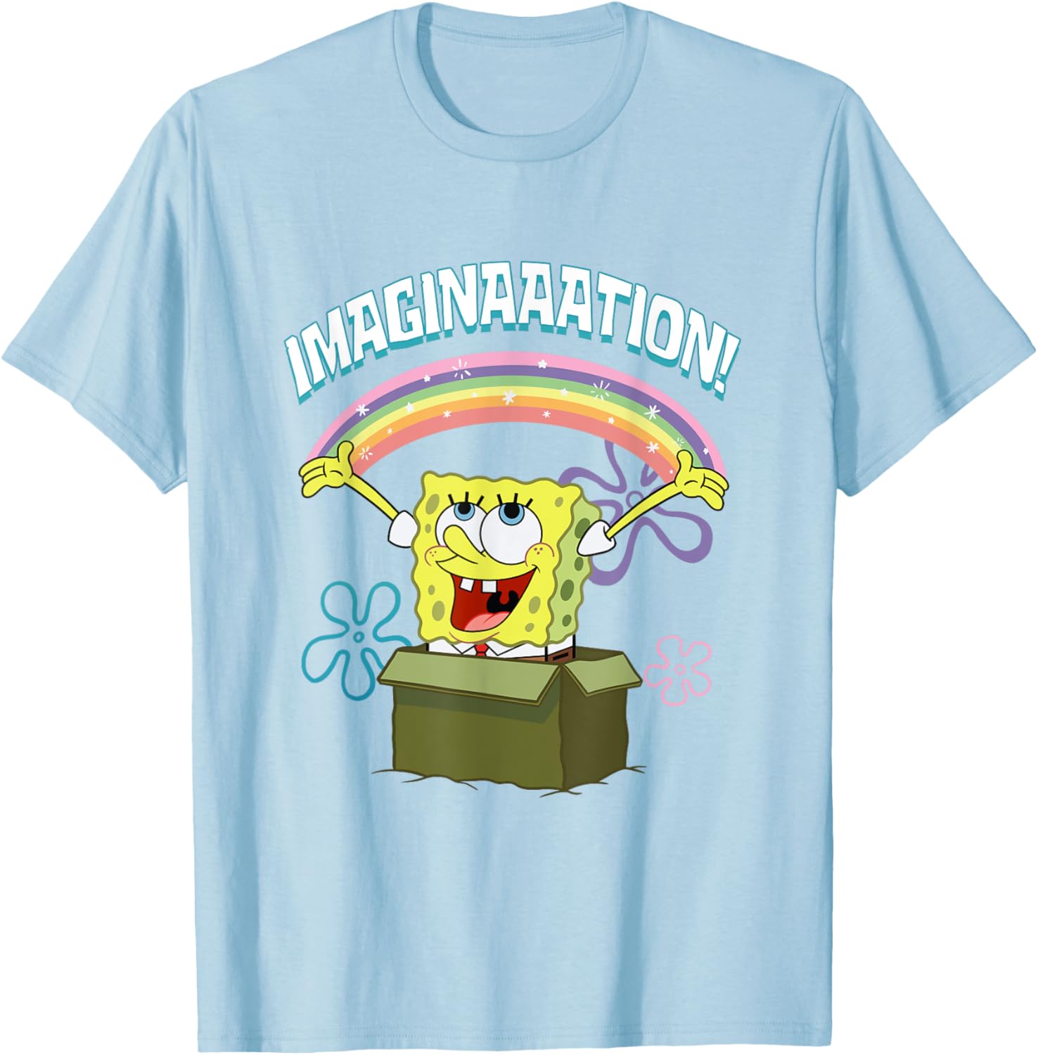 Mademark SpongeBob SquarePants Imaginaaation Box Funny T-Shirt for Fans - 14