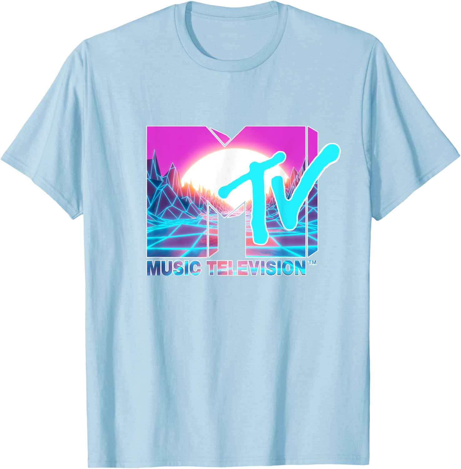 Mademark x MTV Official Logo T-Shirt with Sun and World Graphic - 14