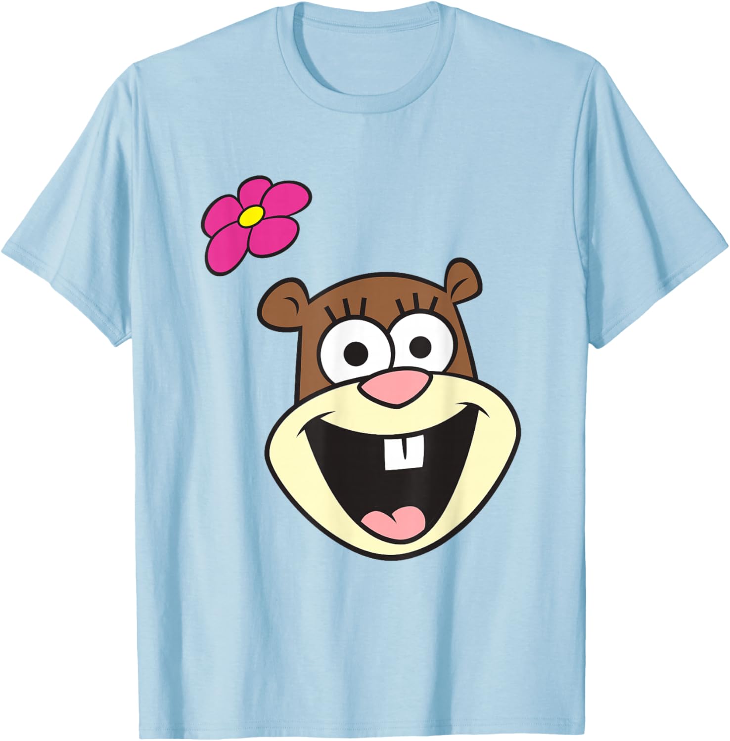 SpongeBob SquarePants Sandy Cheeks Big Face T-Shirt for Fun Style - 11